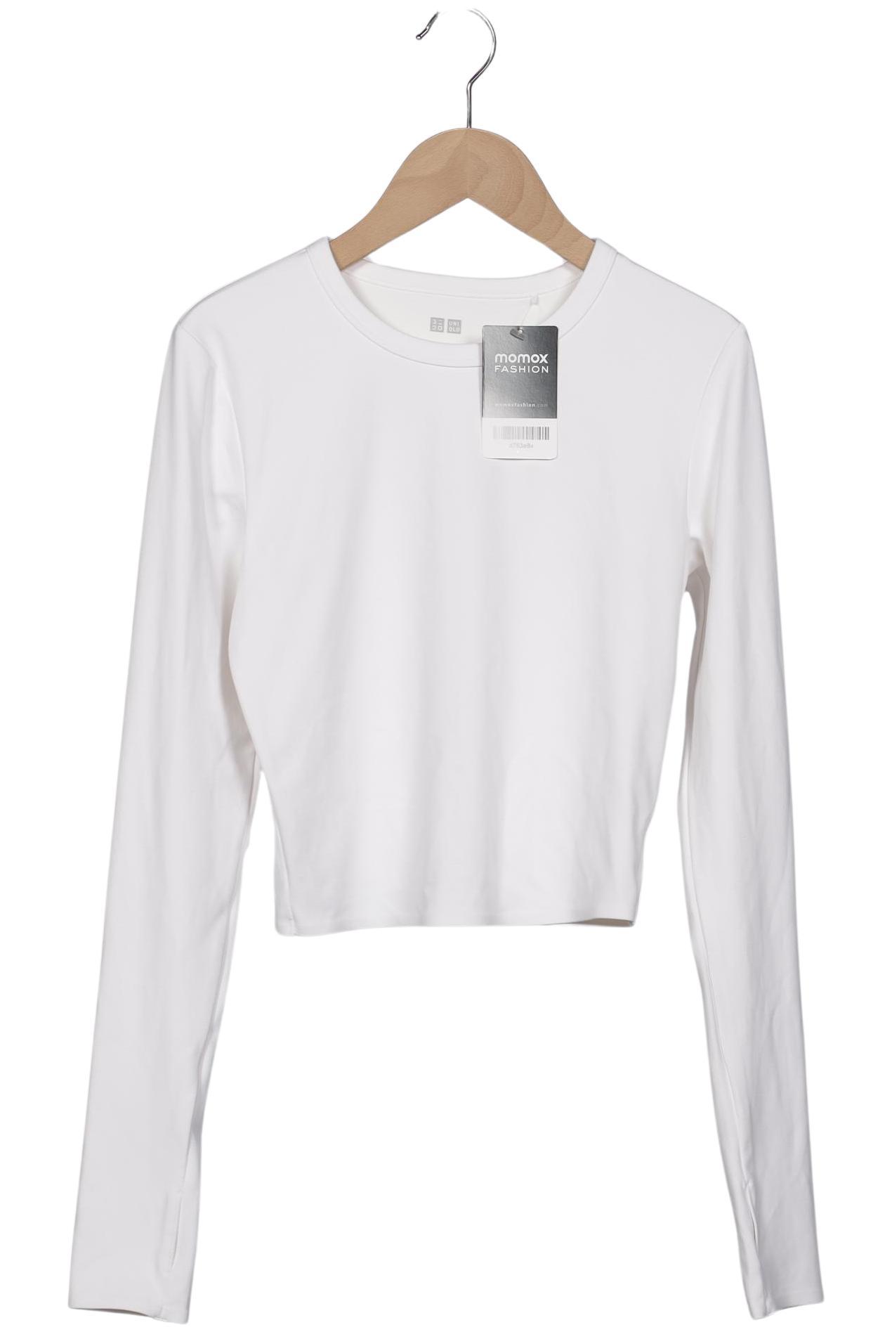 

uniqlo Damen Langarmshirt, weiß, Gr. 34