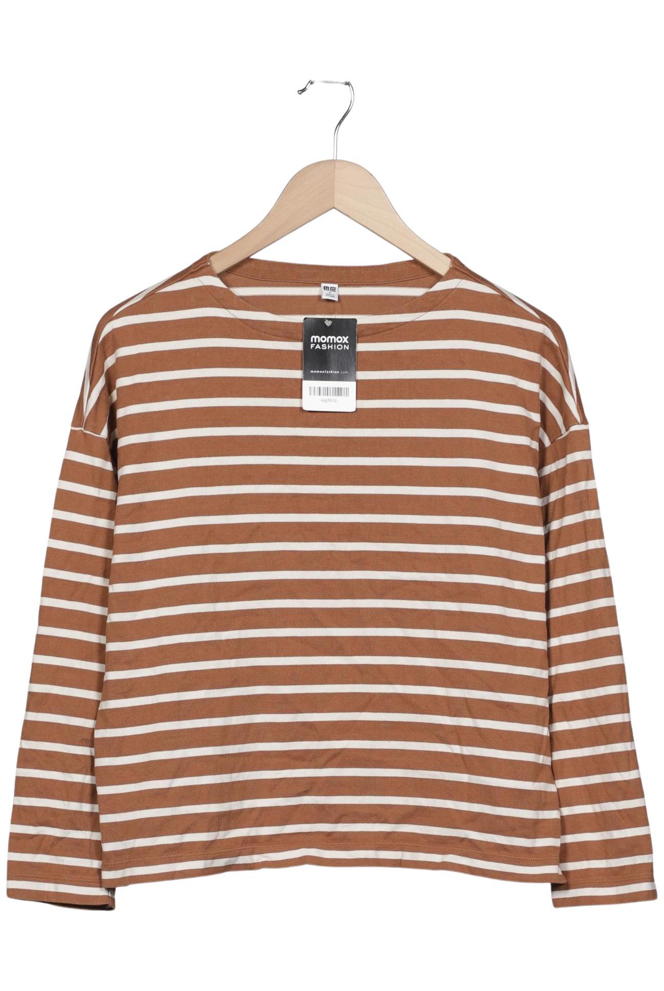 

uniqlo Damen Langarmshirt, braun, Gr. 36
