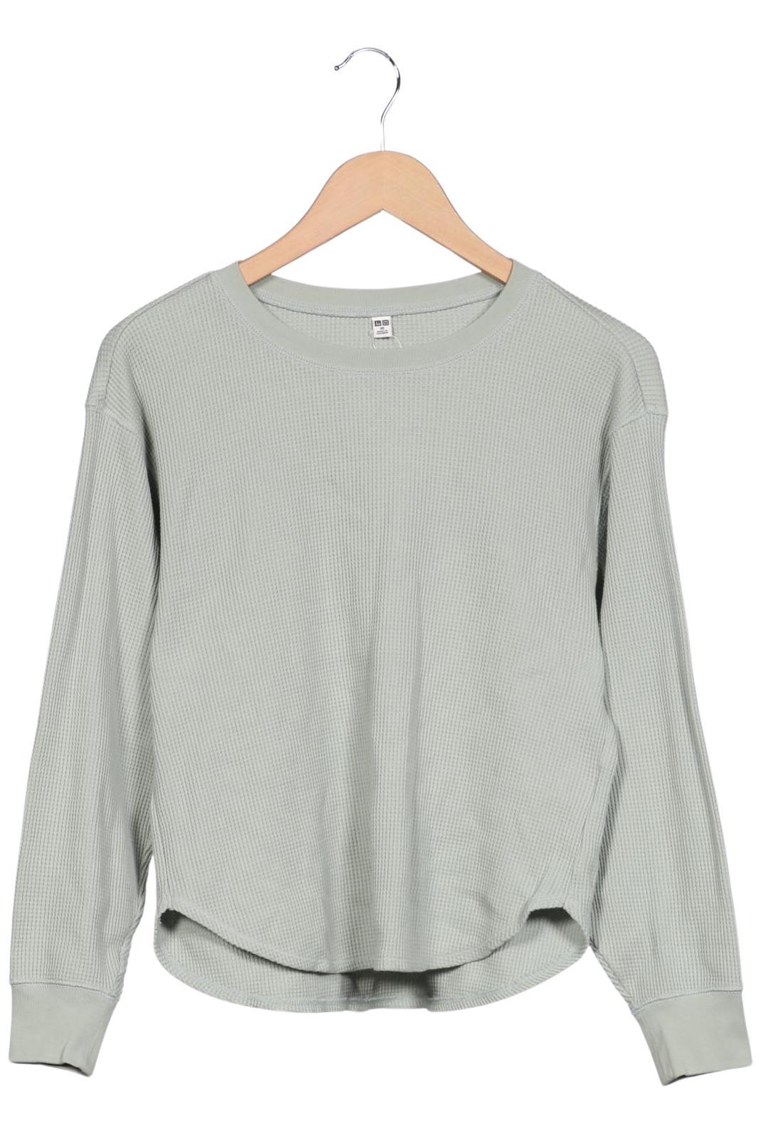 

uniqlo Damen Langarmshirt, hellgrün, Gr. 34