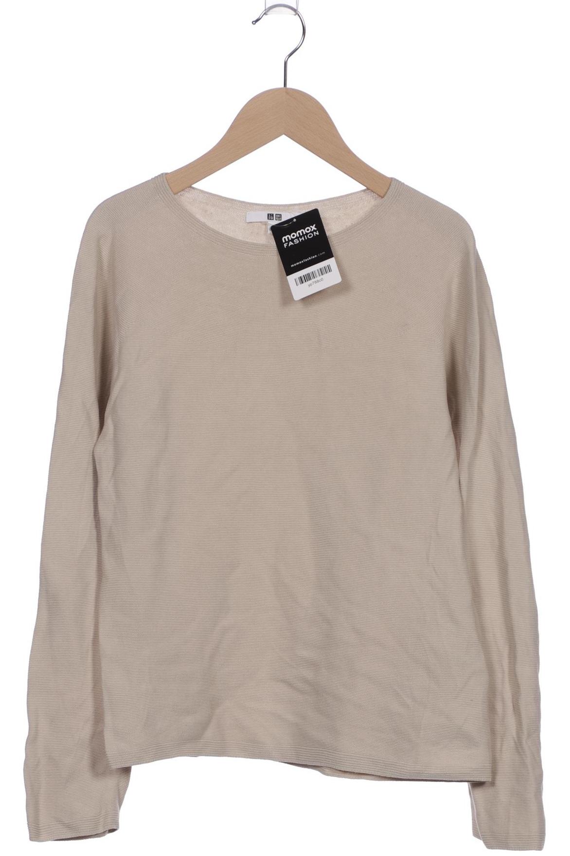 

uniqlo Damen Langarmshirt, beige, Gr. 34