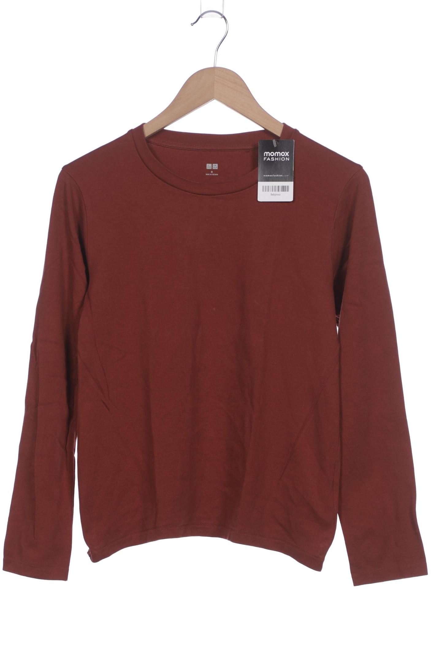 

uniqlo Damen Langarmshirt, braun, Gr. 38