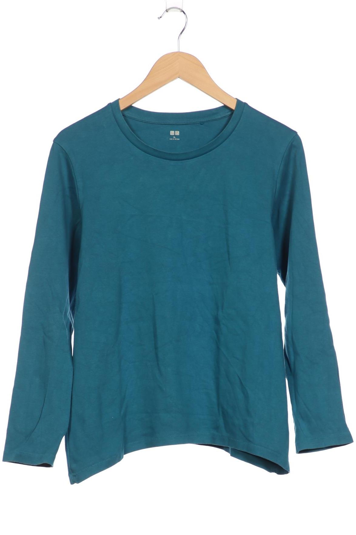 

uniqlo Damen Langarmshirt, blau, Gr. 44