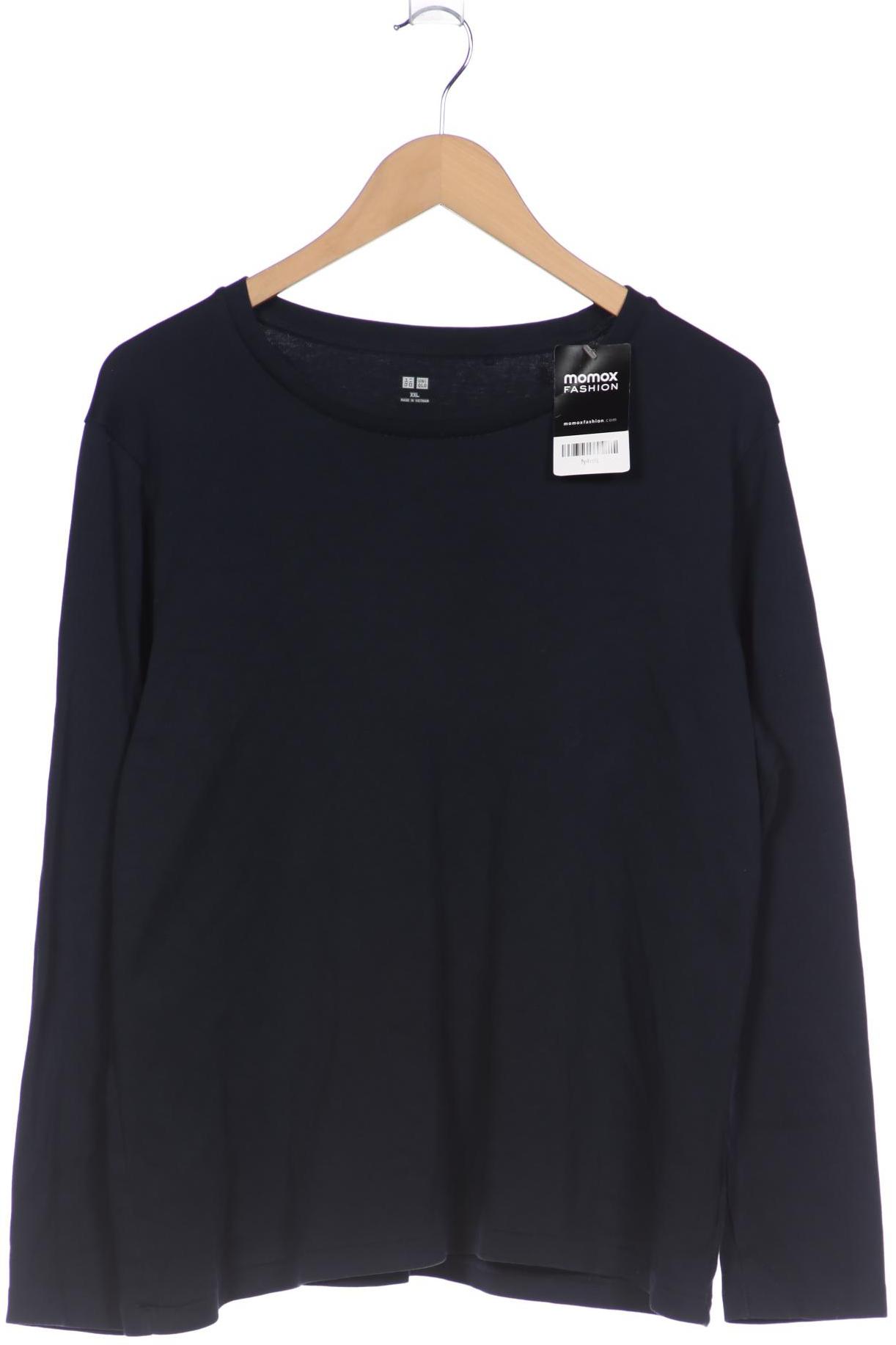 

uniqlo Damen Langarmshirt, marineblau