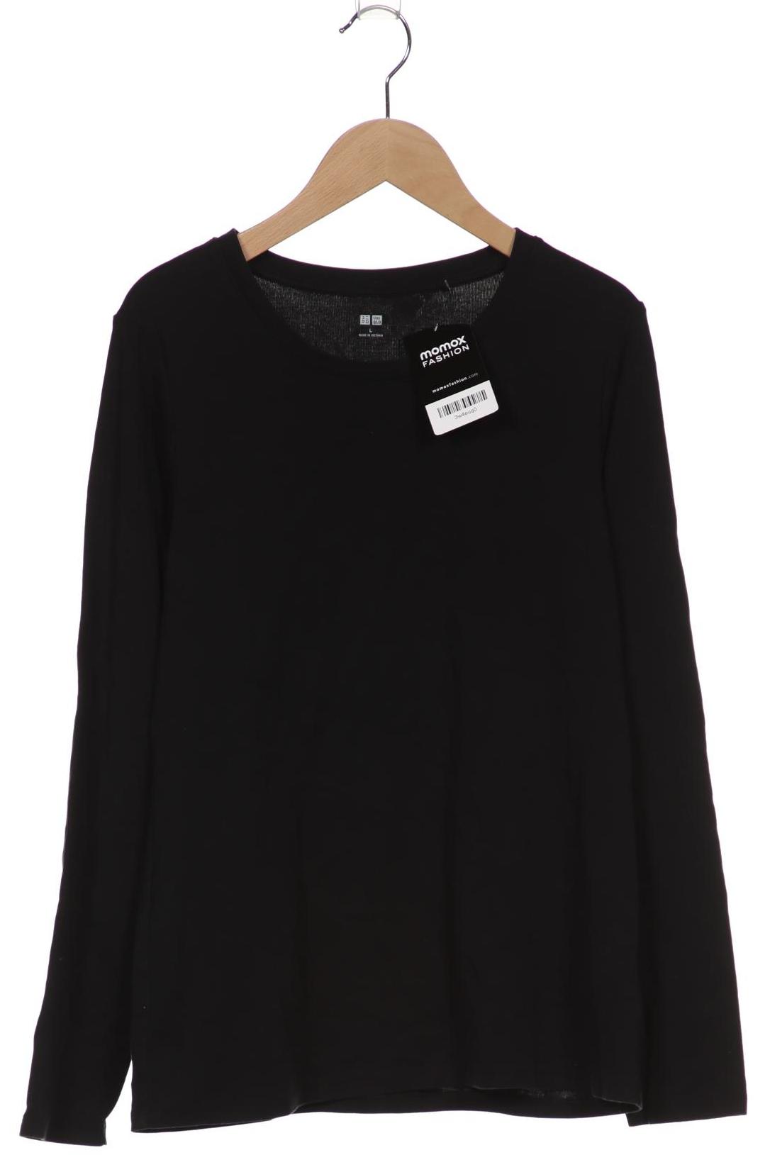 

uniqlo Damen Langarmshirt, schwarz