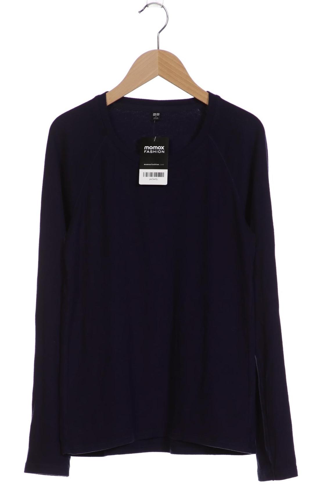 

uniqlo Damen Langarmshirt, marineblau, Gr. 36
