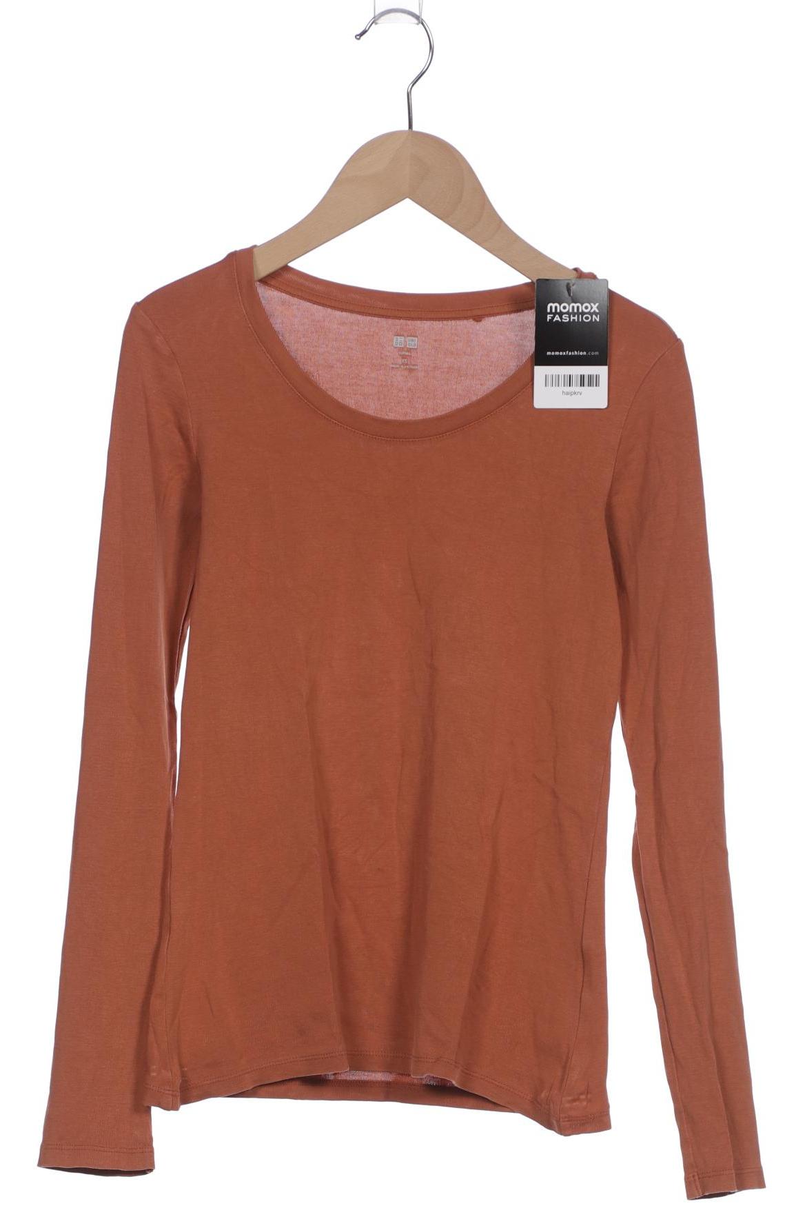 

uniqlo Damen Langarmshirt, orange, Gr. 34
