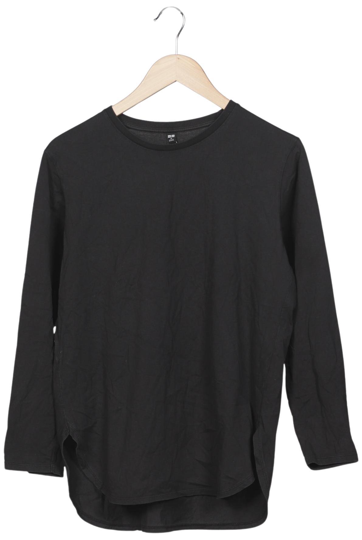 

uniqlo Damen Langarmshirt, schwarz, Gr. 38