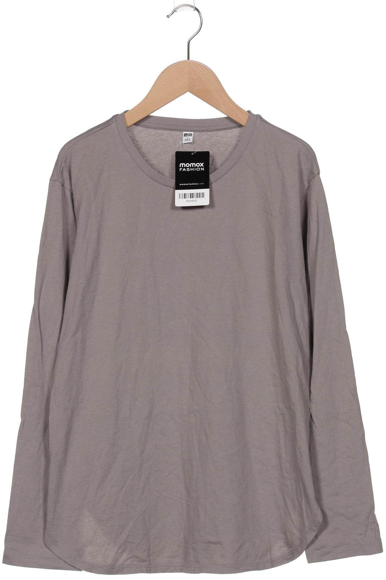 

uniqlo Damen Langarmshirt, grau, Gr. 42
