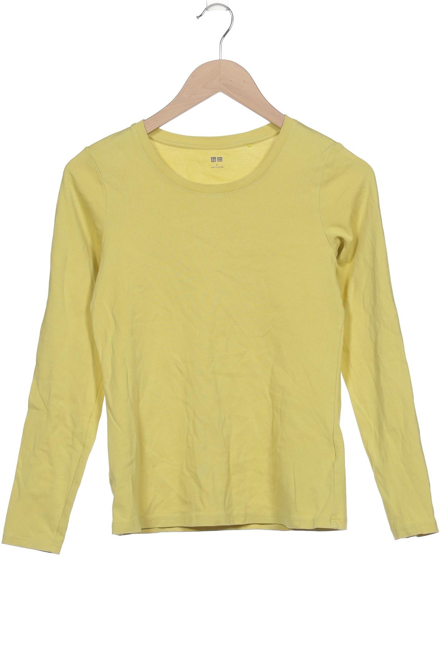 

uniqlo Damen Langarmshirt, gelb, Gr. 36