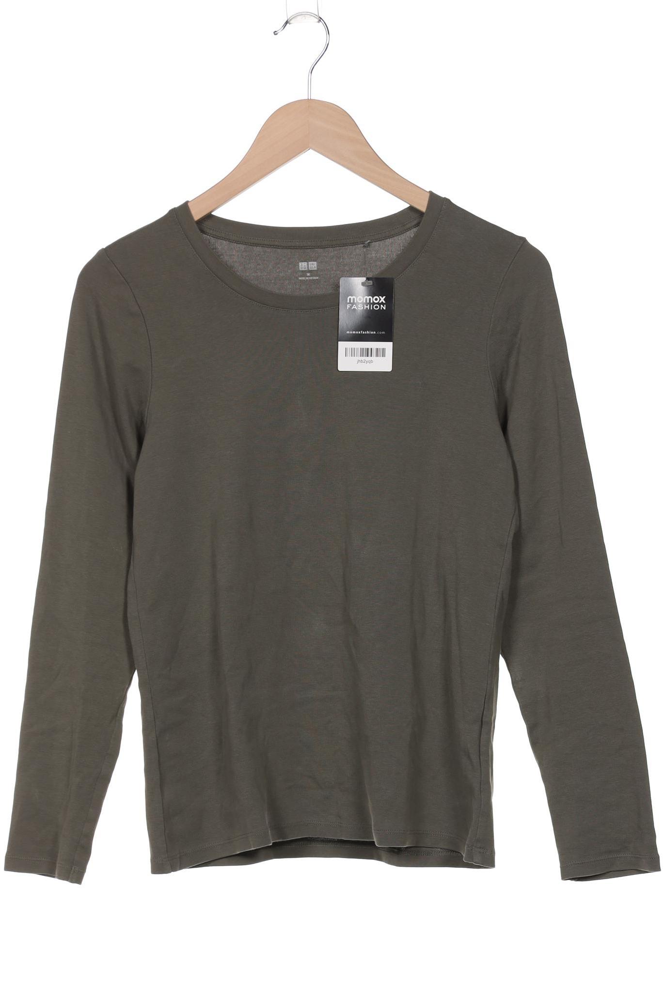 

uniqlo Damen Langarmshirt, grün, Gr. 38