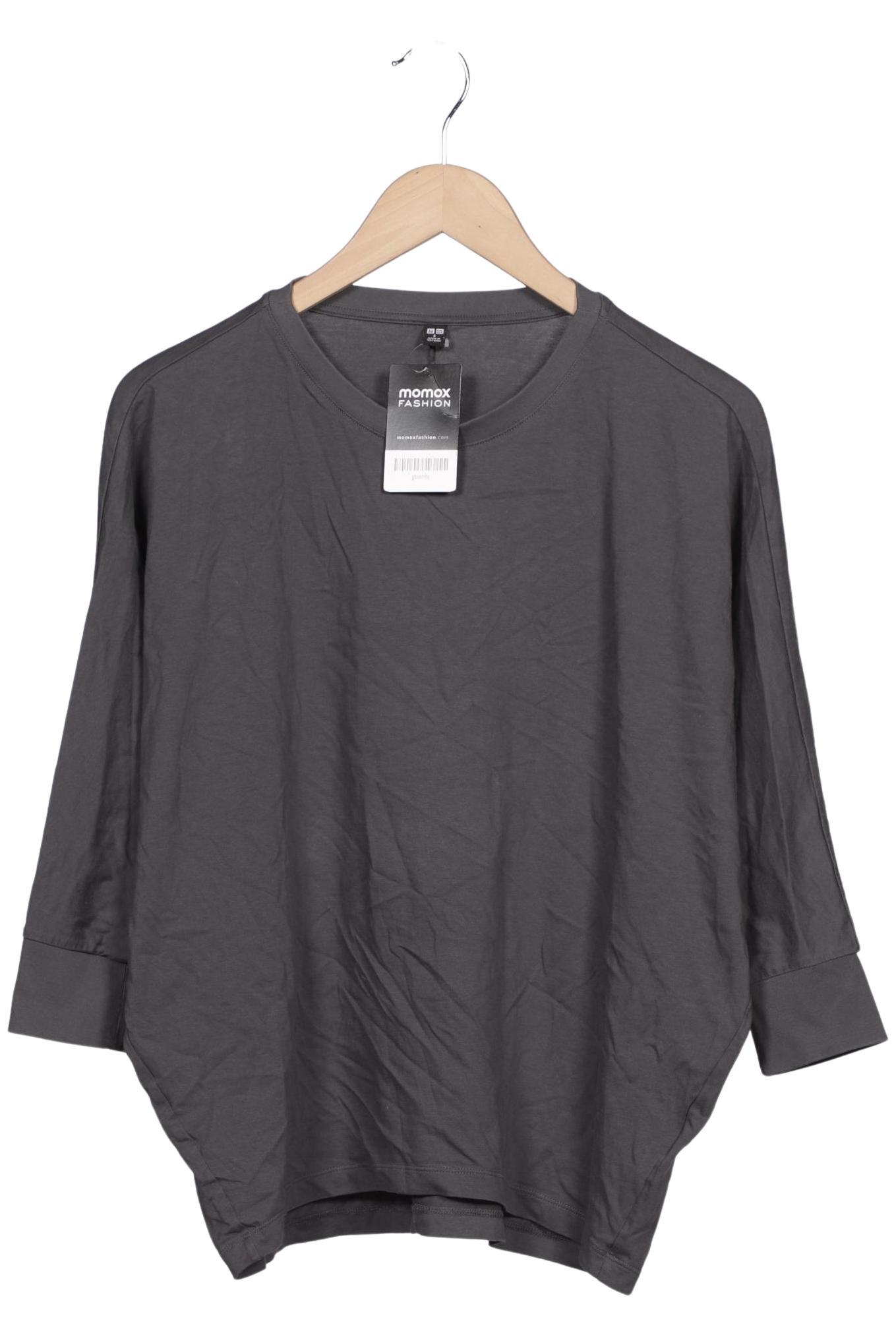 

uniqlo Damen Langarmshirt, grau, Gr. 36