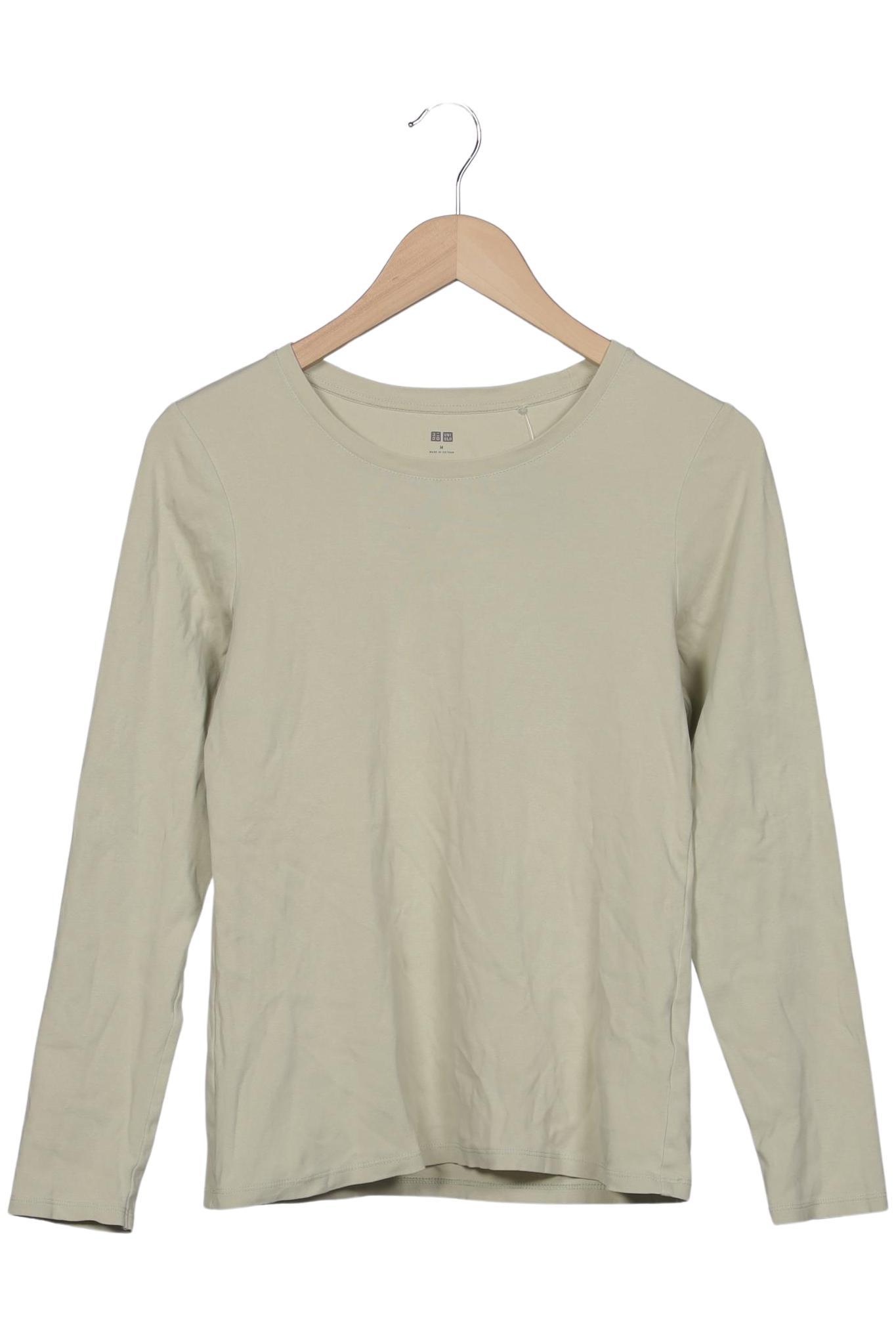 

uniqlo Damen Langarmshirt, beige, Gr. 38
