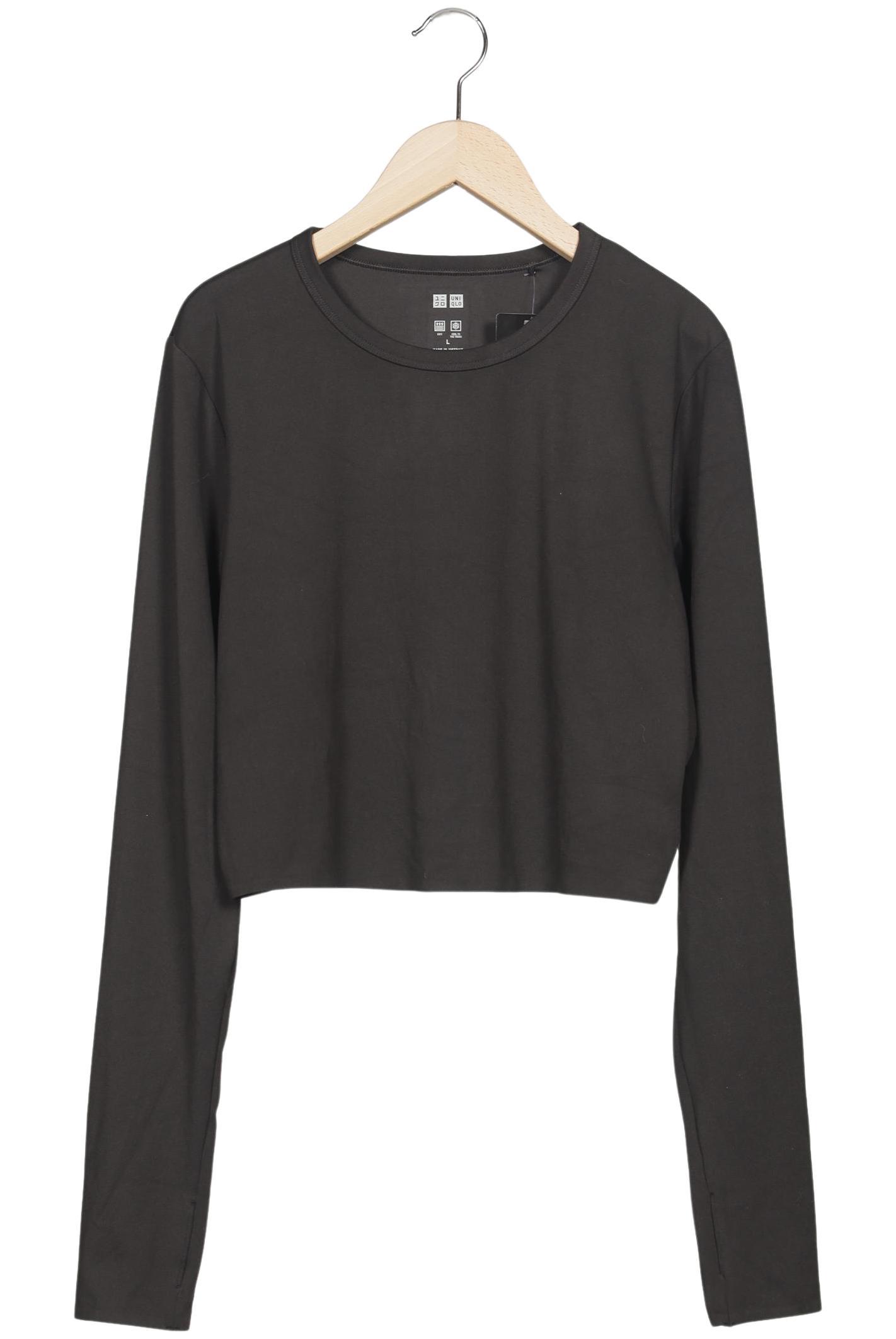 

uniqlo Damen Langarmshirt, grau, Gr. 42