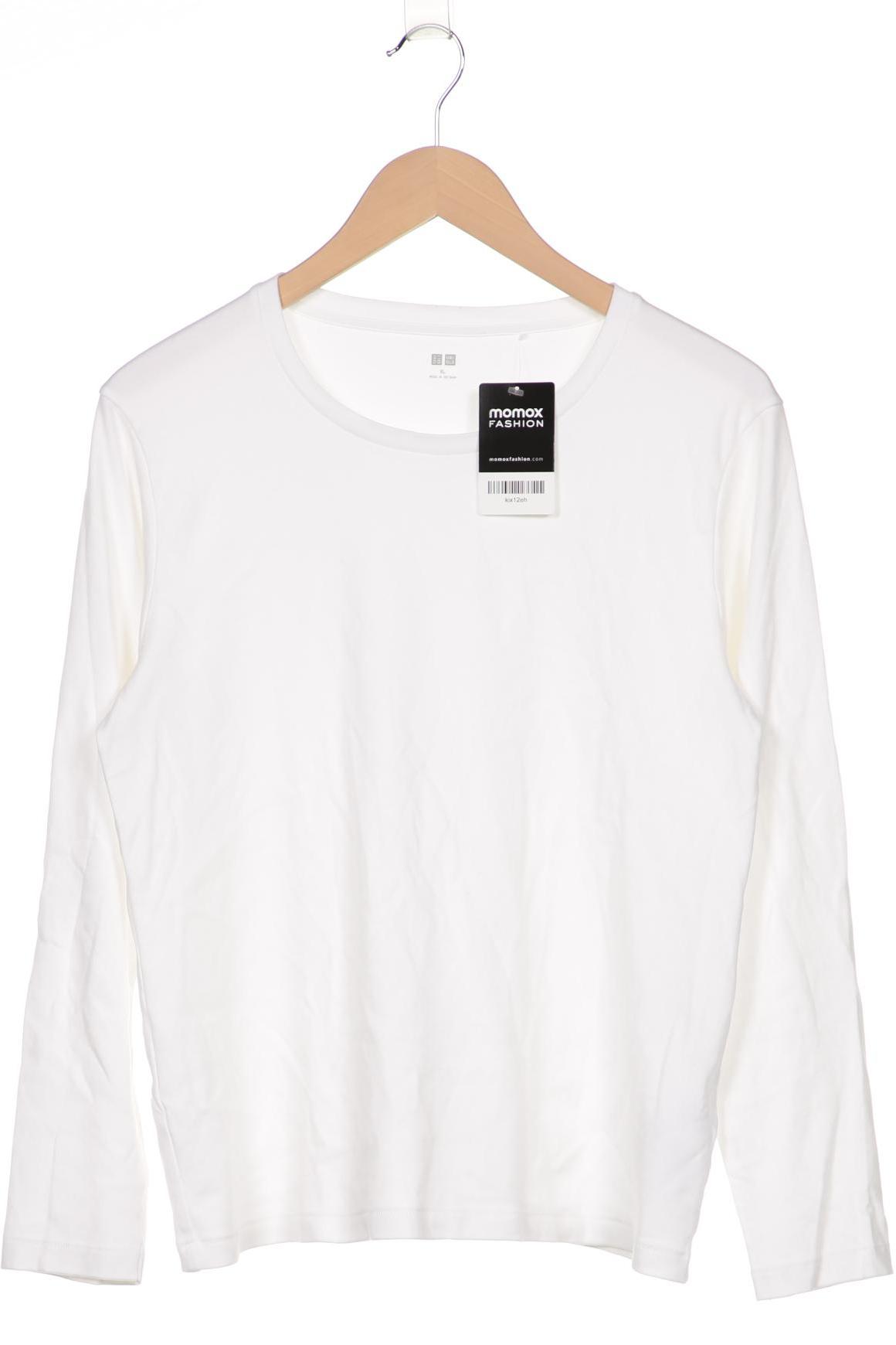 

uniqlo Damen Langarmshirt, weiß