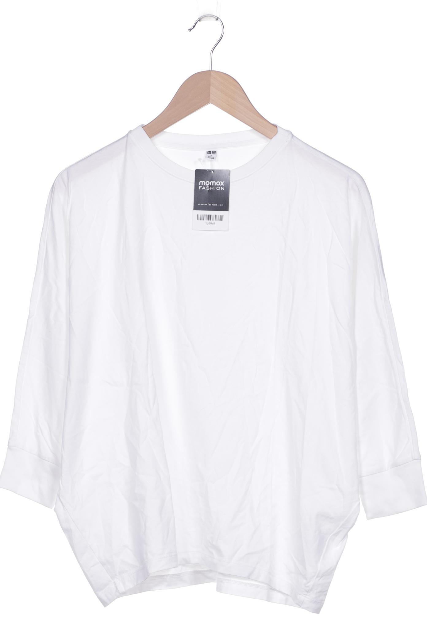 

uniqlo Damen Langarmshirt, weiß, Gr. 36