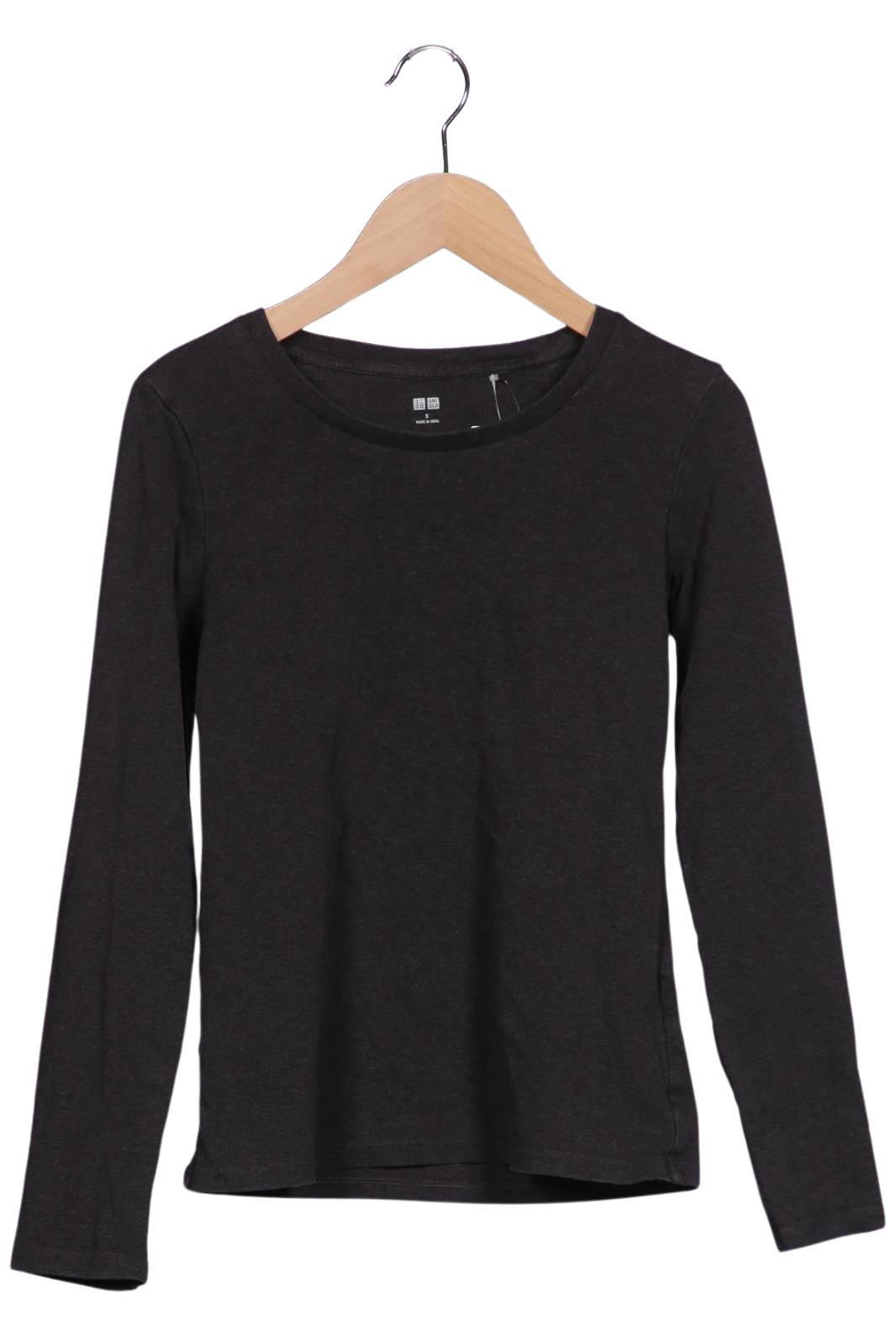 

uniqlo Damen Langarmshirt, grau, Gr. 36