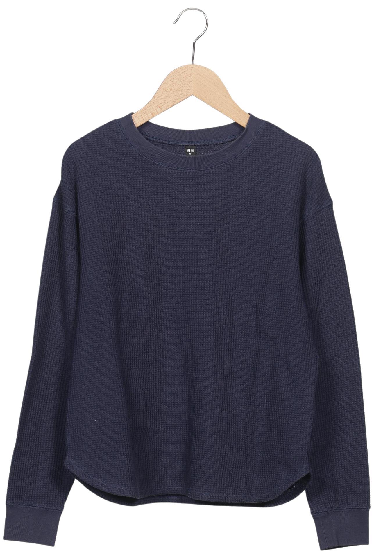 

uniqlo Damen Langarmshirt, marineblau, Gr. 34