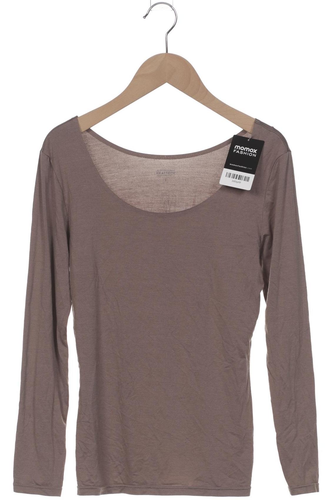 

uniqlo Damen Langarmshirt, braun, Gr. 36