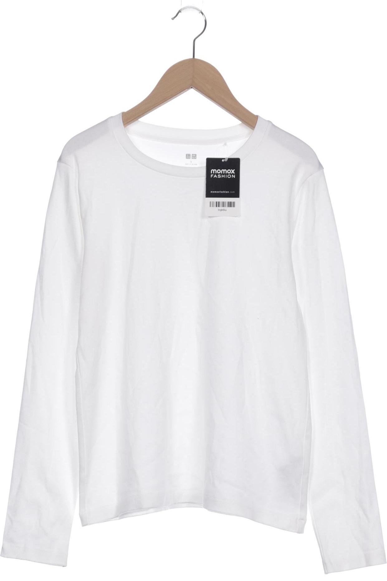 

uniqlo Damen Langarmshirt, weiß, Gr. 36