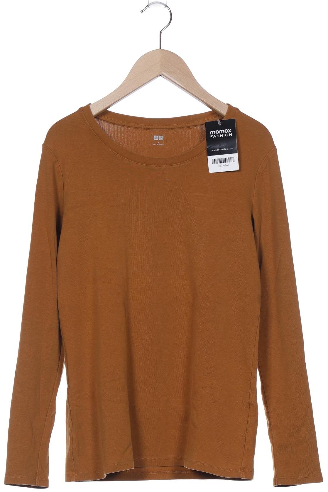 

uniqlo Damen Langarmshirt, orange, Gr. 36