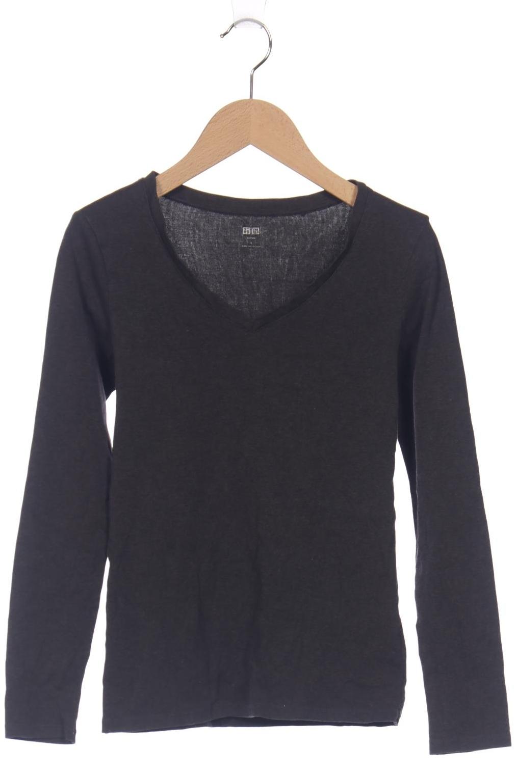 

uniqlo Damen Langarmshirt, grau, Gr. 36
