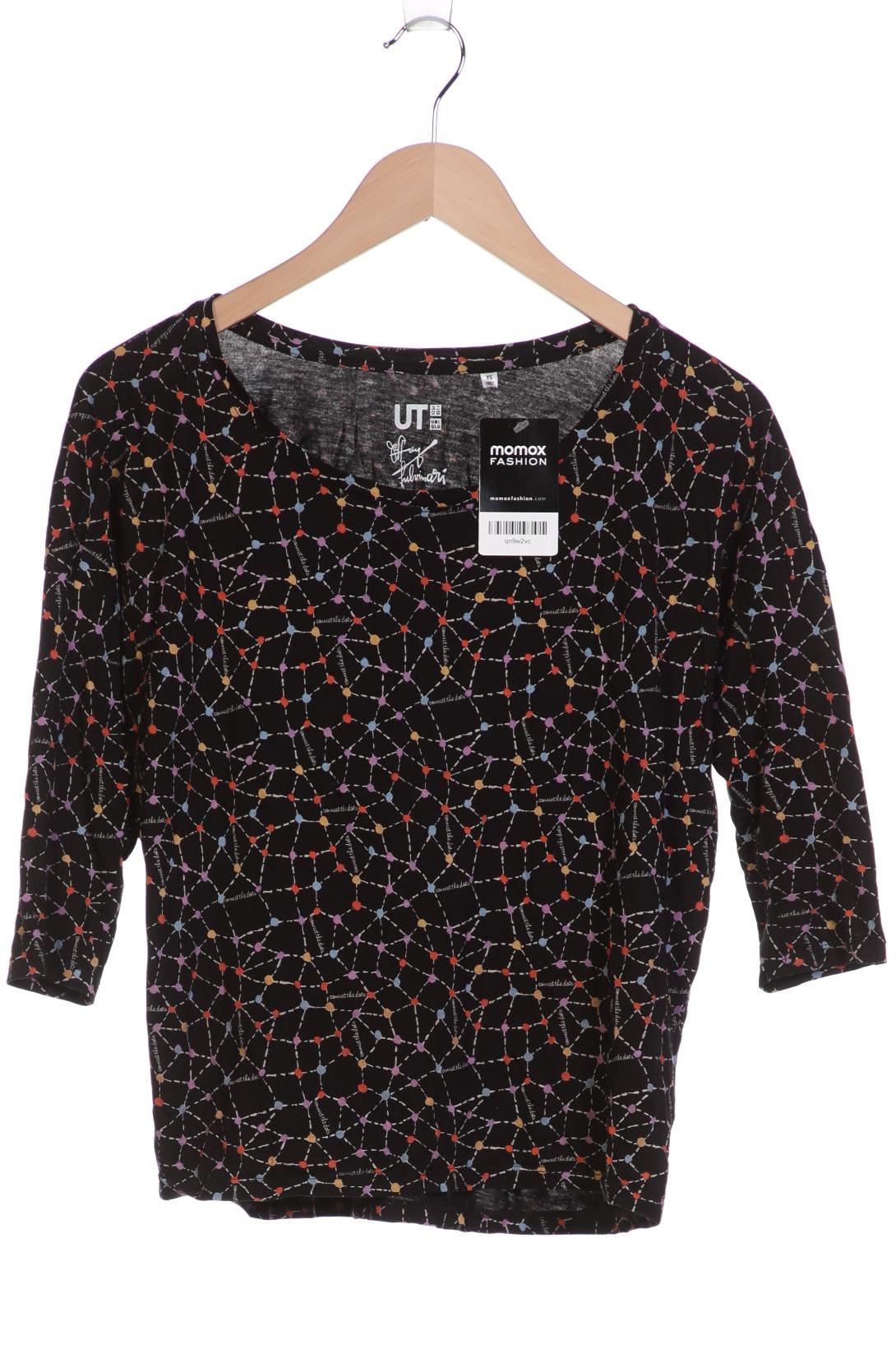 

uniqlo Damen Langarmshirt, schwarz, Gr. 34