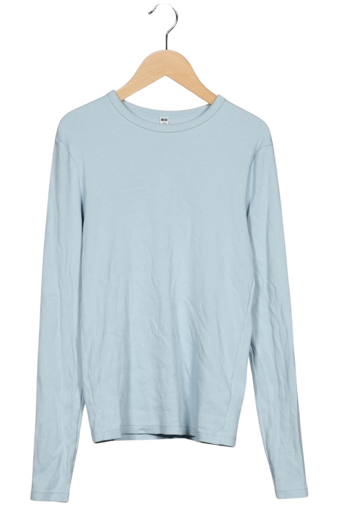 

uniqlo Damen Langarmshirt, hellblau, Gr. 36