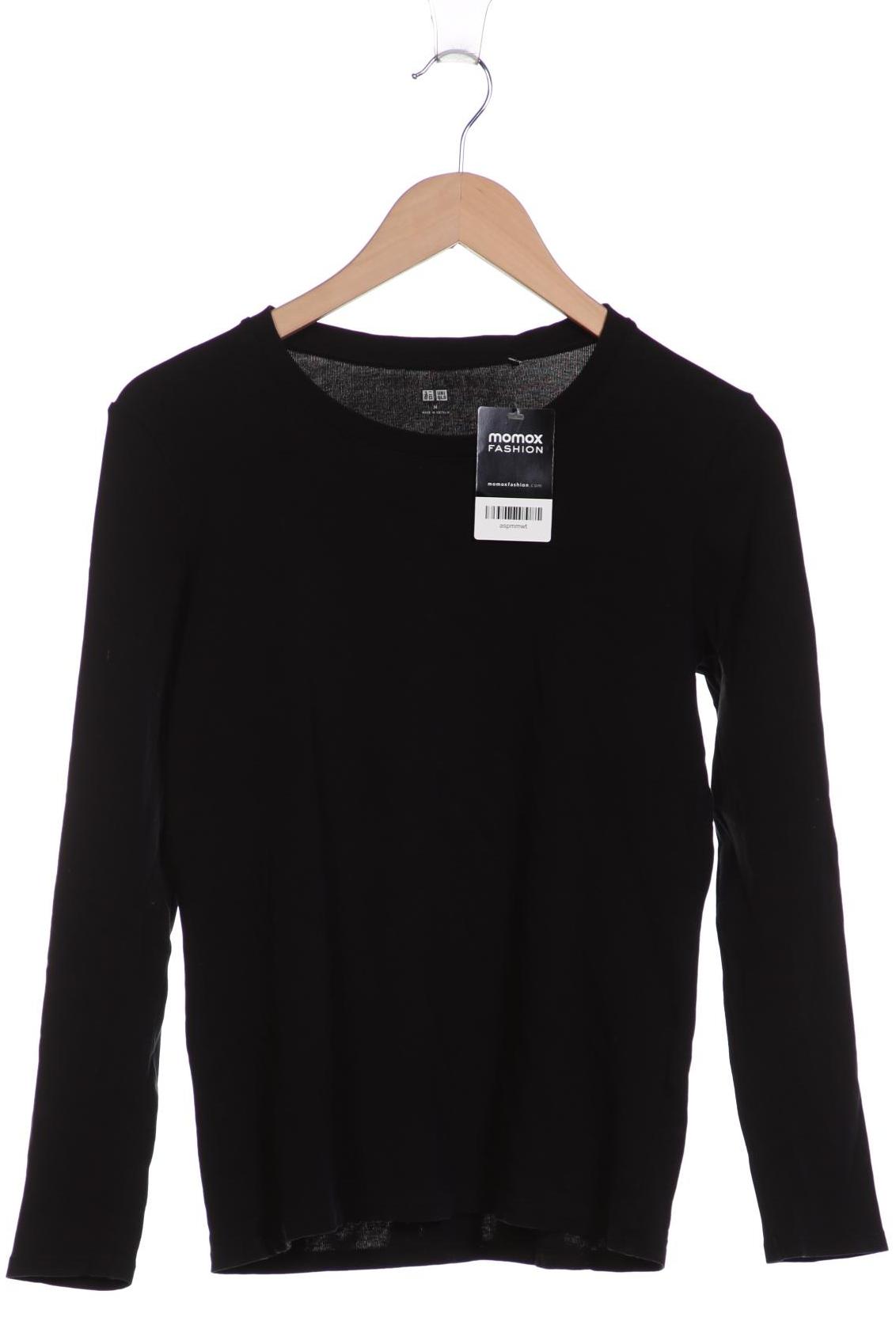 

uniqlo Damen Langarmshirt, schwarz, Gr. 38