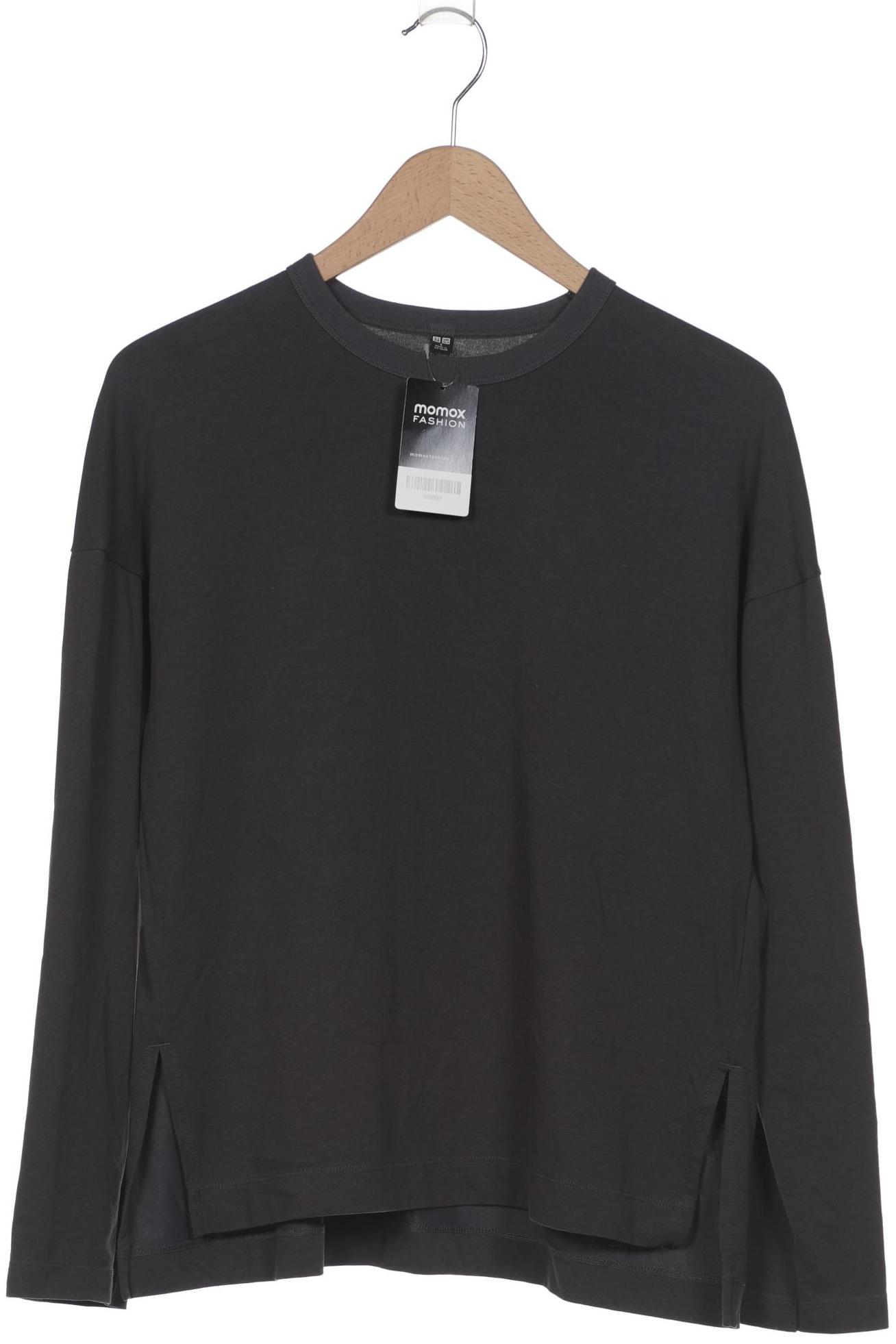 

uniqlo Damen Langarmshirt, grau, Gr. 36