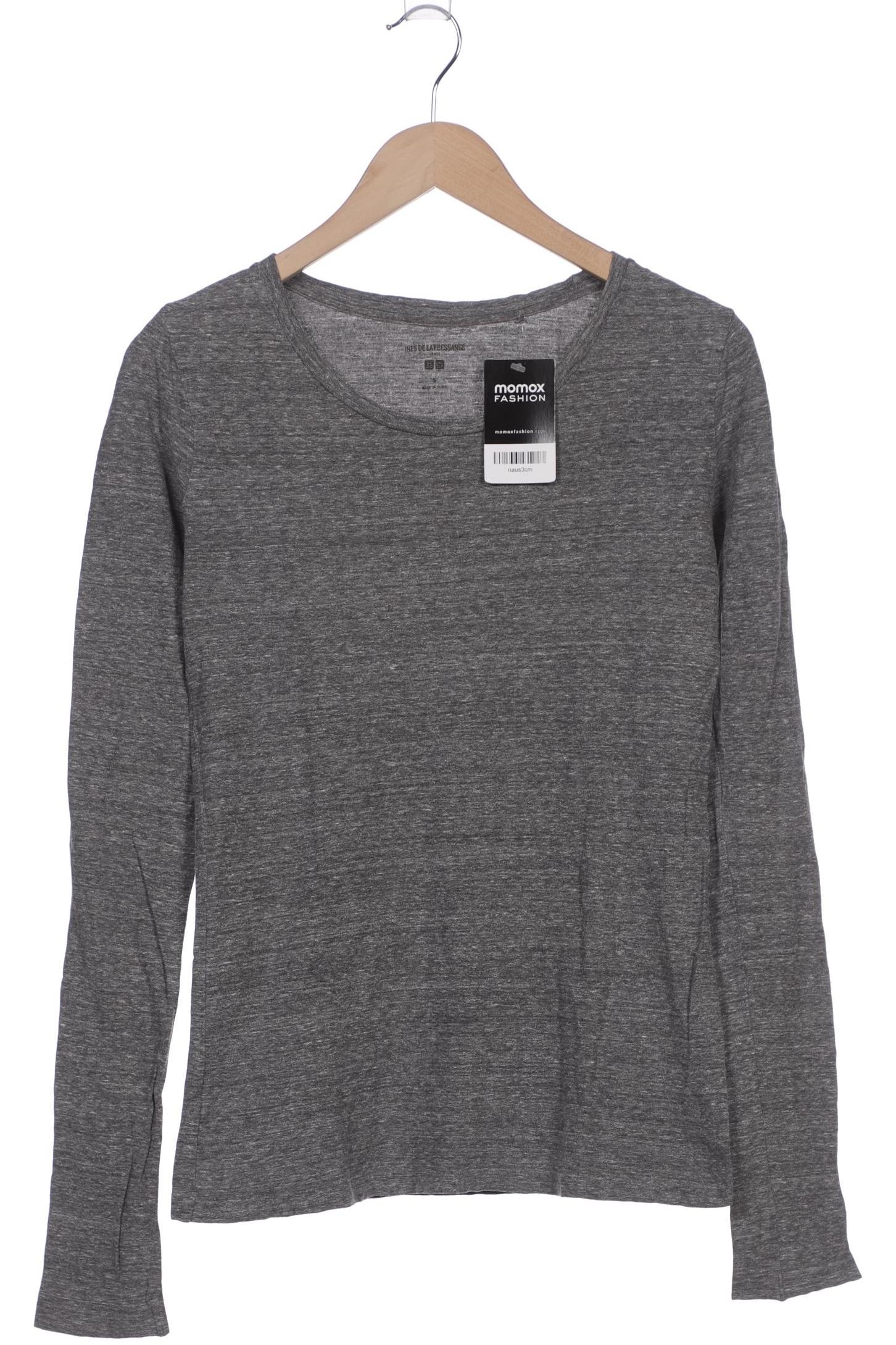 

uniqlo Damen Langarmshirt, grau, Gr. 36