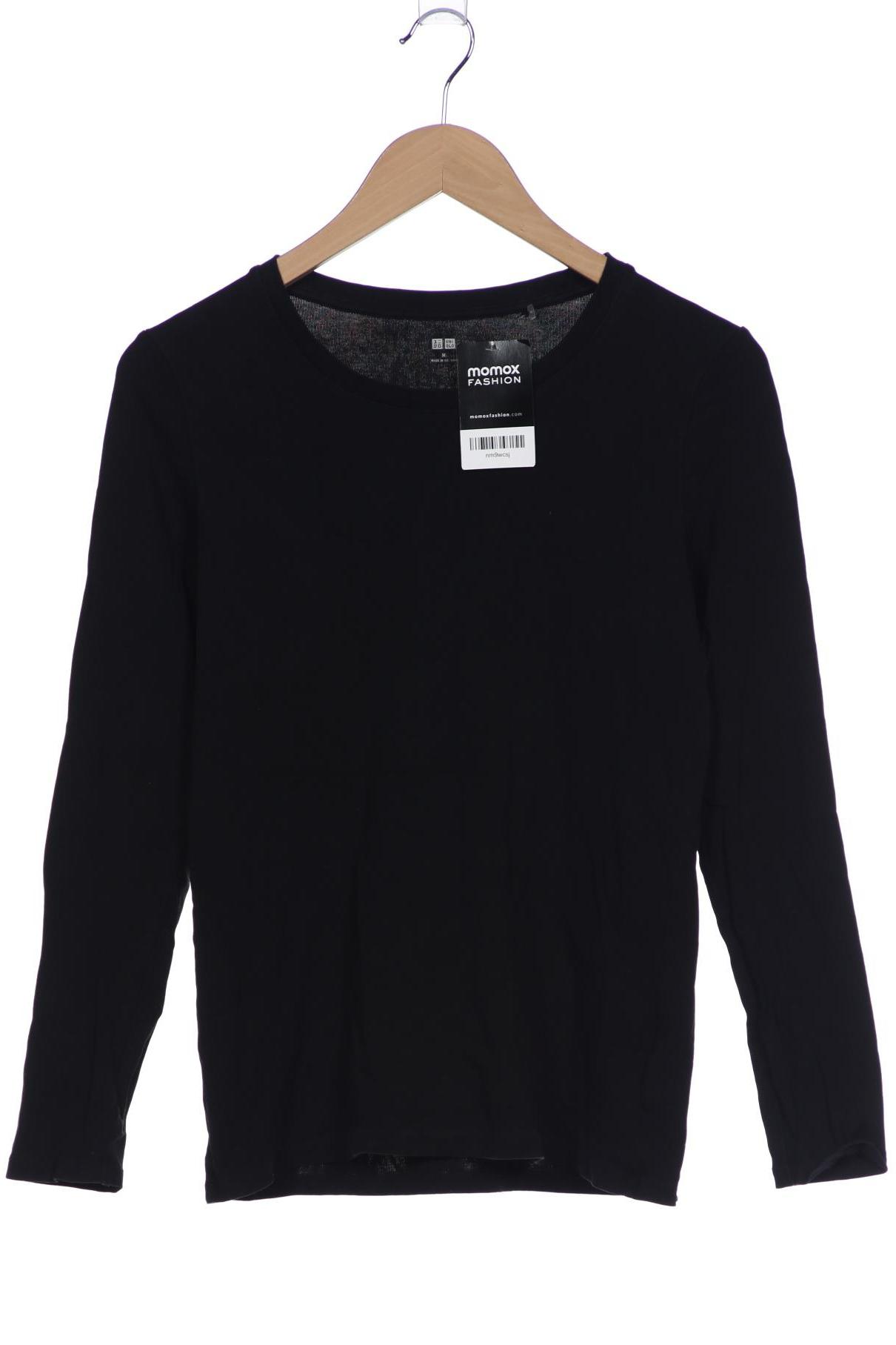 

uniqlo Damen Langarmshirt, schwarz, Gr. 38