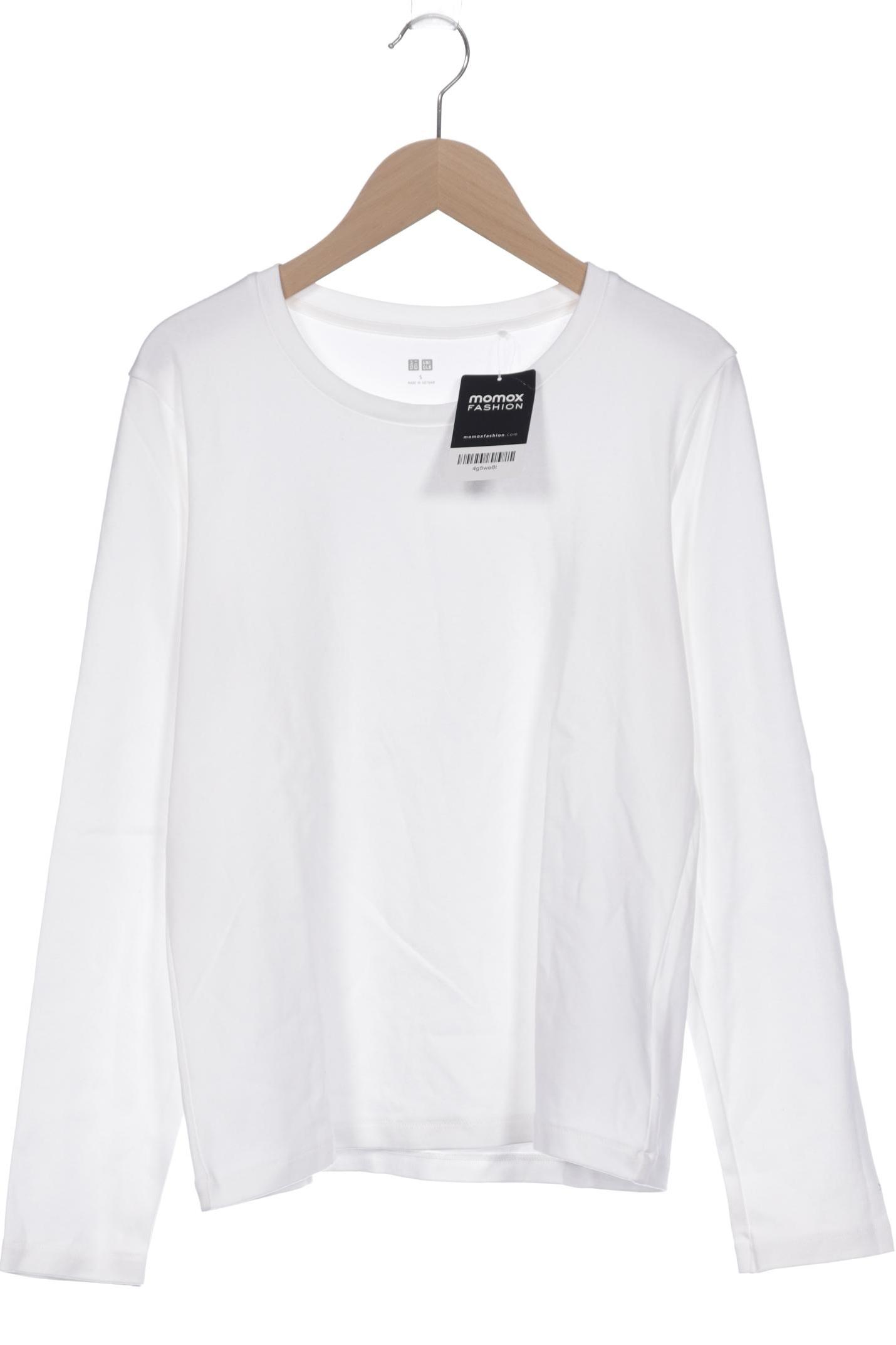 

uniqlo Damen Langarmshirt, weiß, Gr. 36