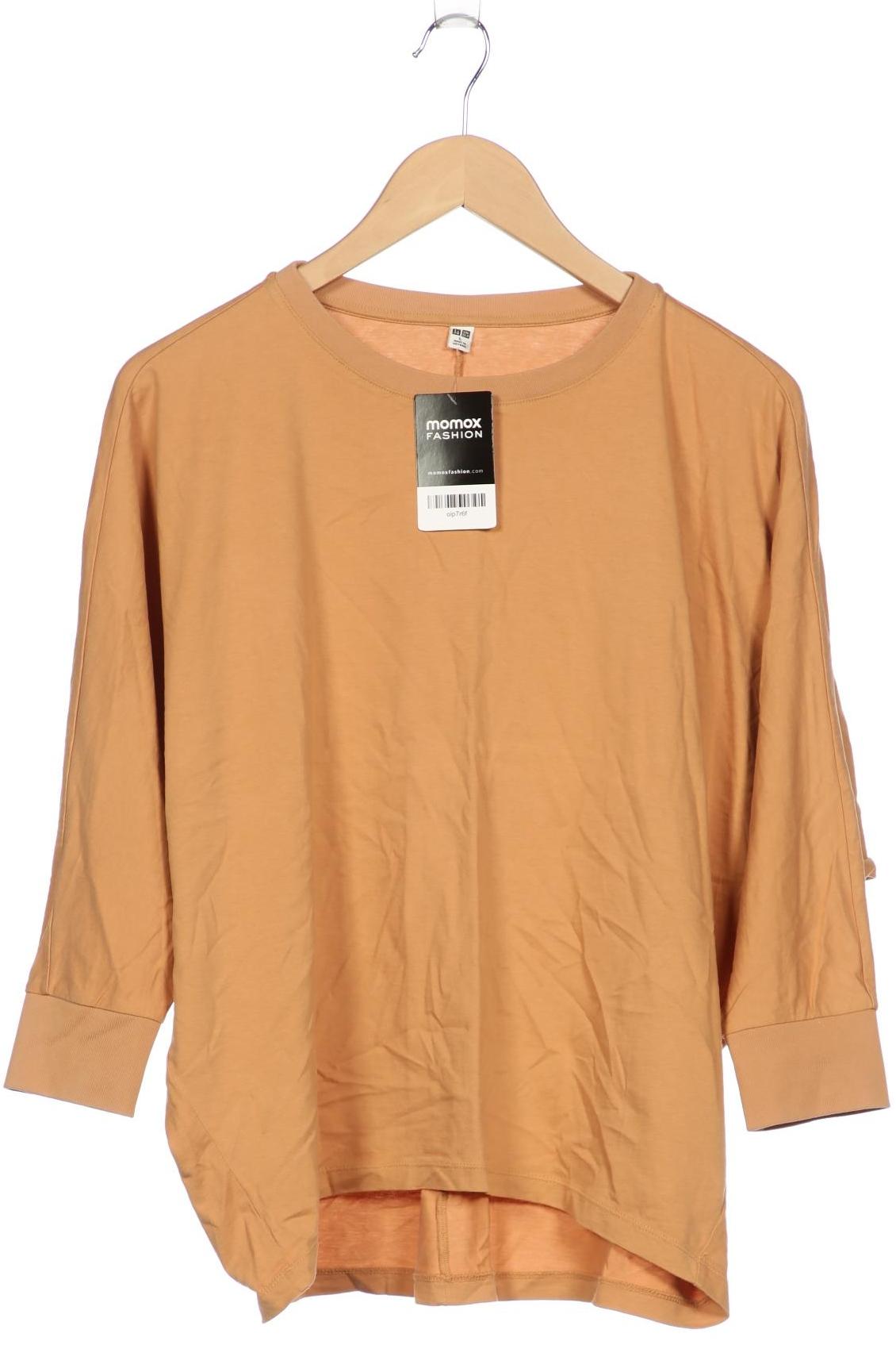 

uniqlo Damen Langarmshirt, beige, Gr. 42