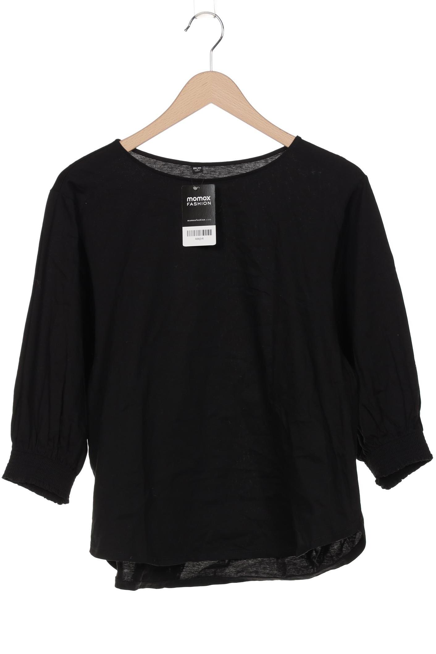 

uniqlo Damen Langarmshirt, schwarz, Gr. 38