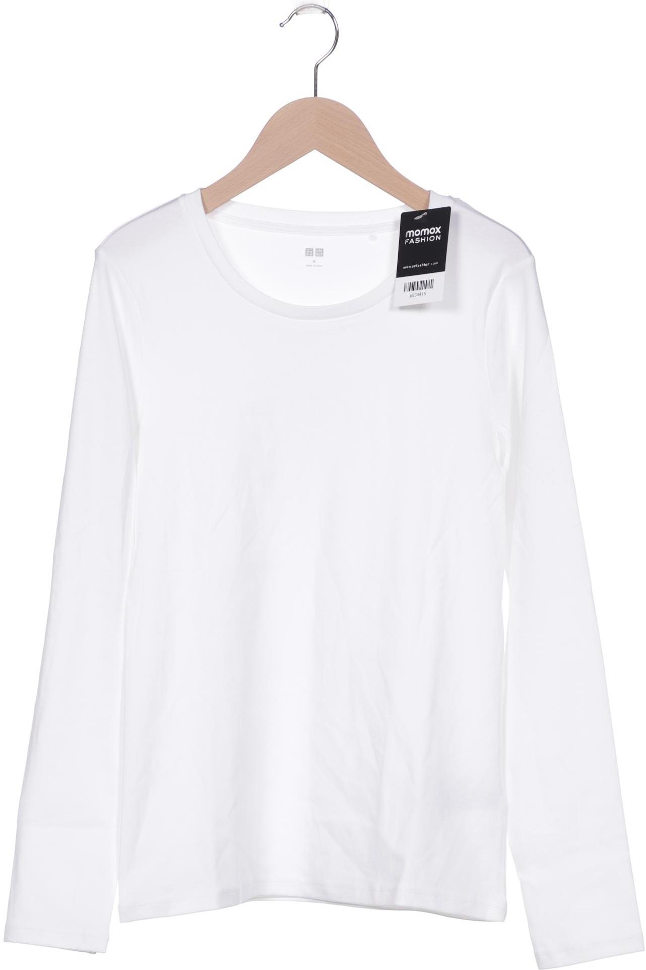 

uniqlo Damen Langarmshirt, weiß
