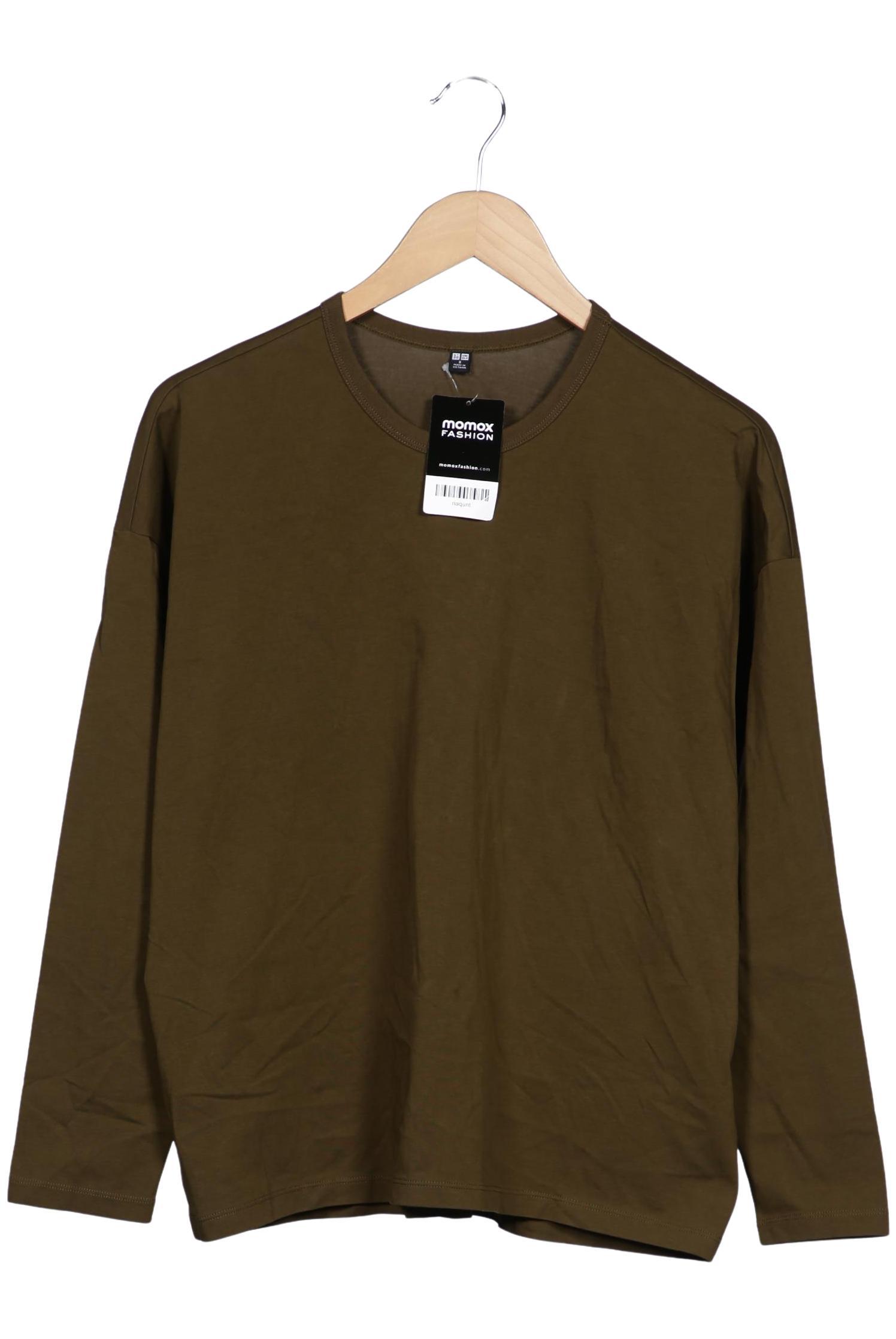 

uniqlo Damen Langarmshirt, grün, Gr. 36