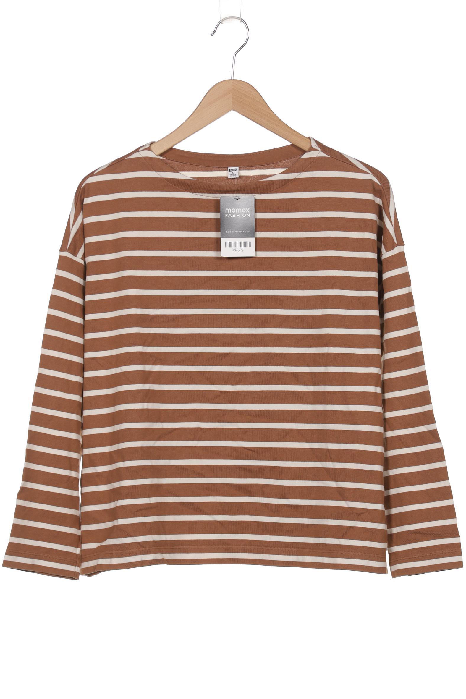 

uniqlo Damen Langarmshirt, braun, Gr. 42