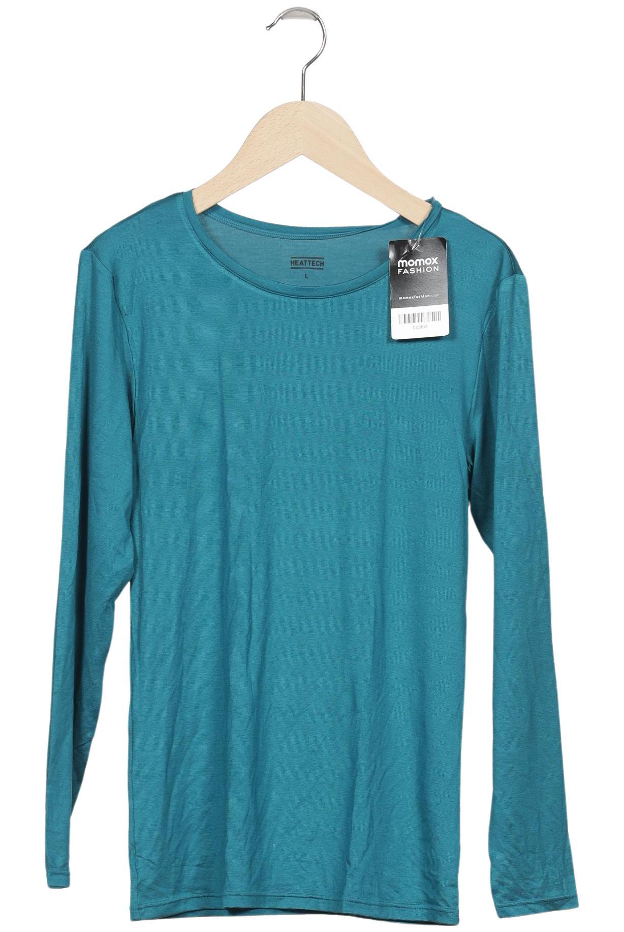 

uniqlo Damen Langarmshirt, türkis, Gr. 42