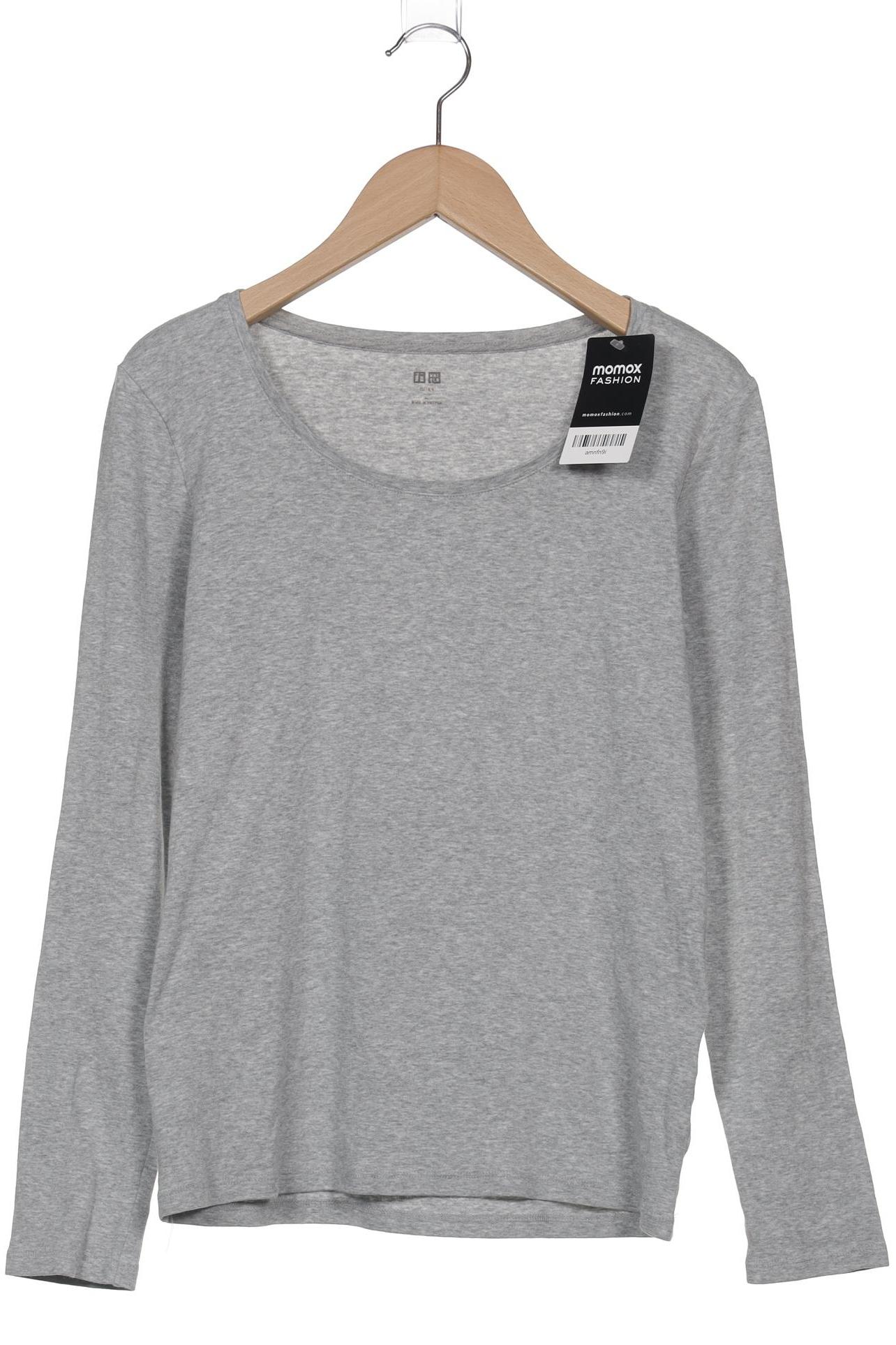 

uniqlo Damen Langarmshirt, grau, Gr. 42