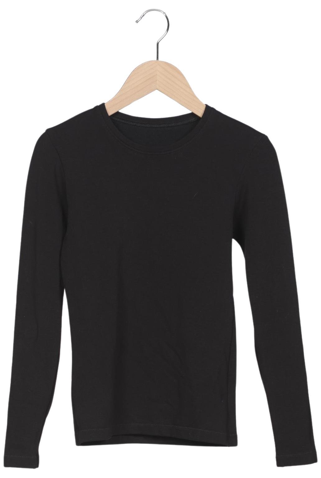 

uniqlo Damen Langarmshirt, schwarz, Gr. 32