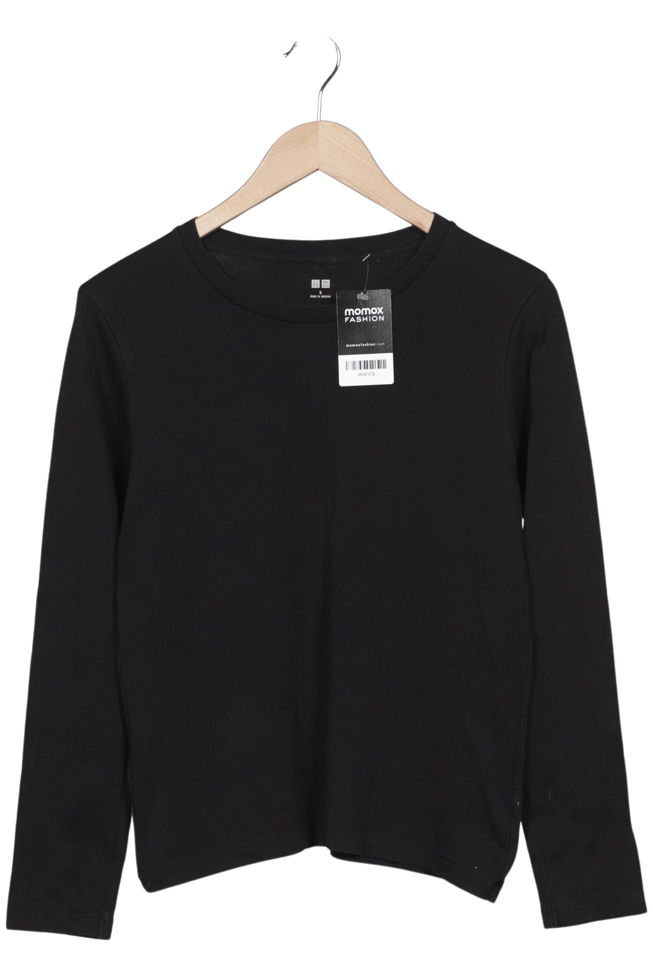 

uniqlo Damen Langarmshirt, schwarz, Gr. 36