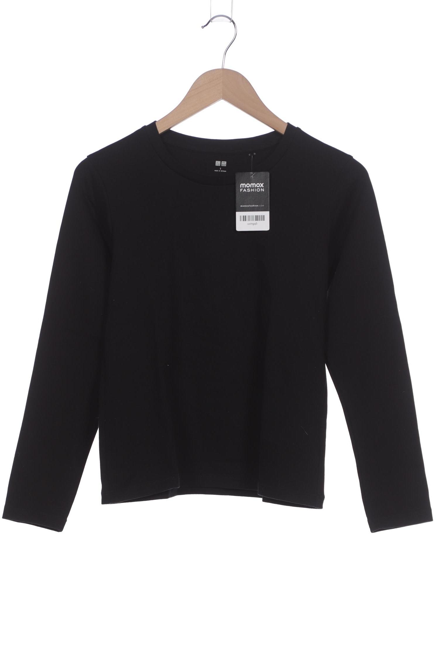

uniqlo Damen Langarmshirt, schwarz, Gr. 36