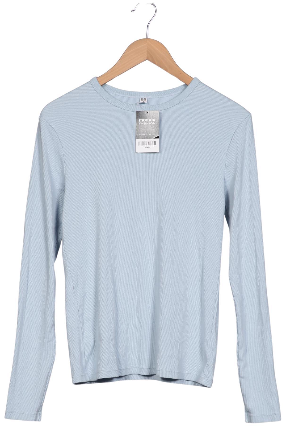 

uniqlo Damen Langarmshirt, hellblau, Gr. 38