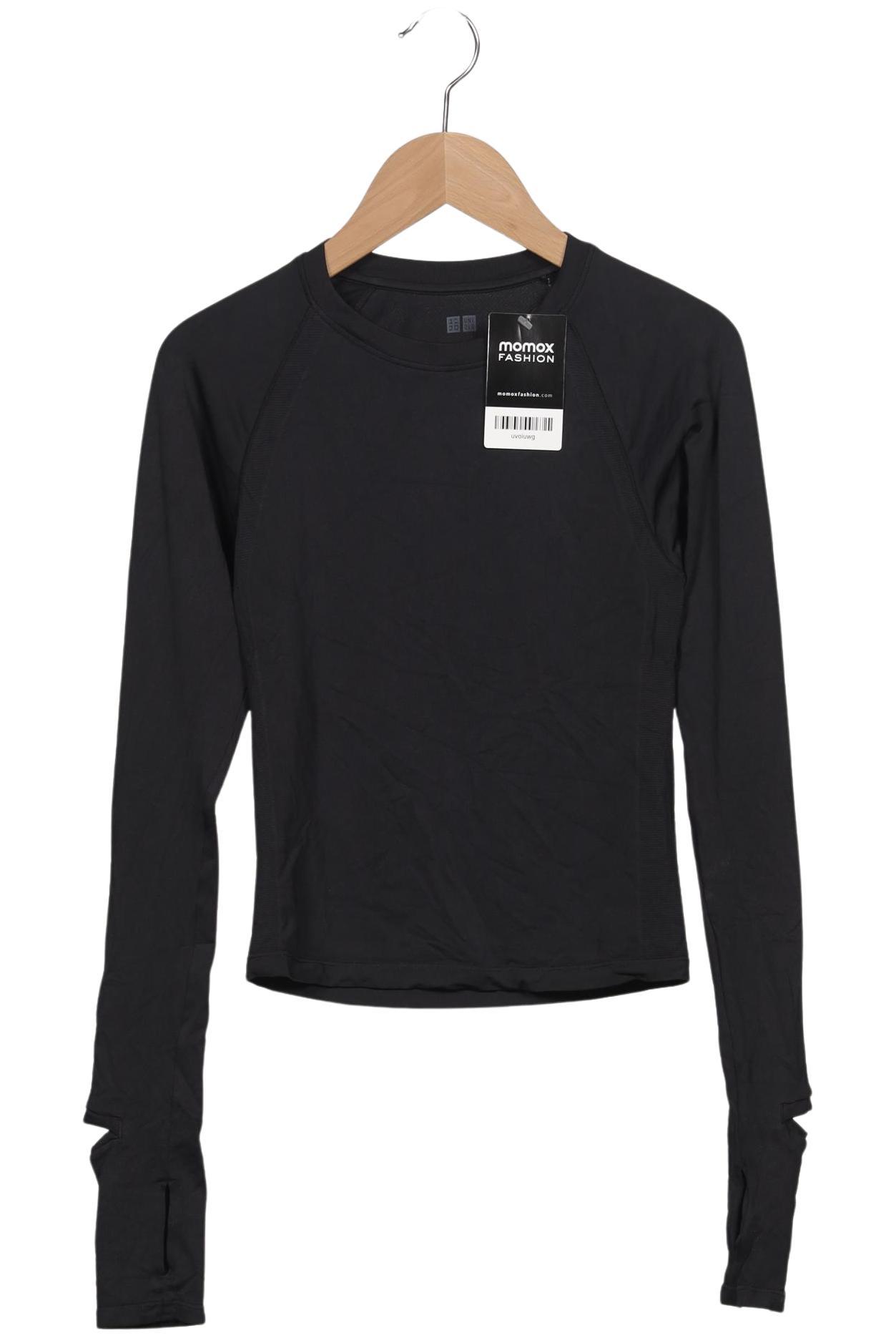 

uniqlo Damen Langarmshirt, schwarz, Gr. 34