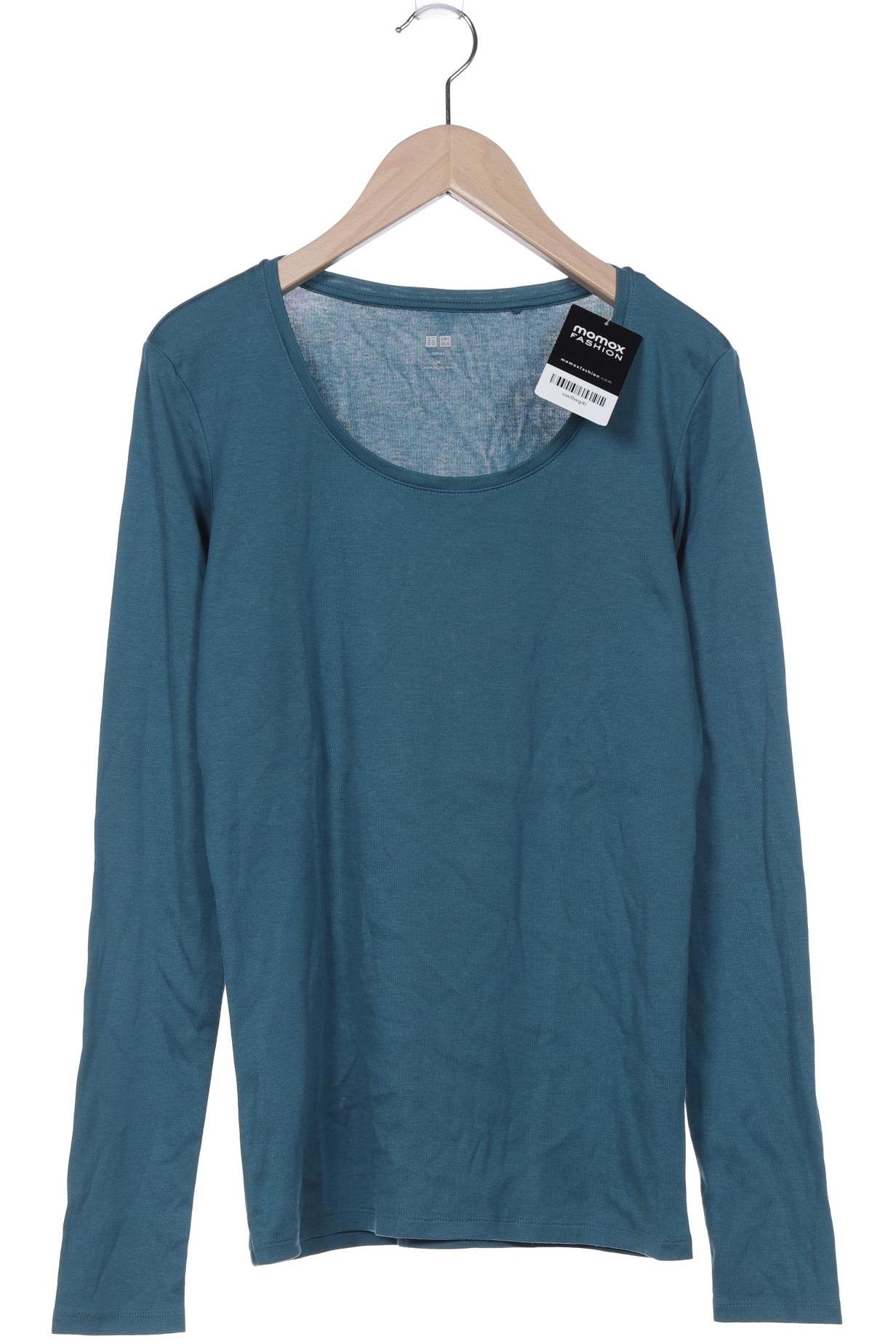 

uniqlo Damen Langarmshirt, blau, Gr. 38