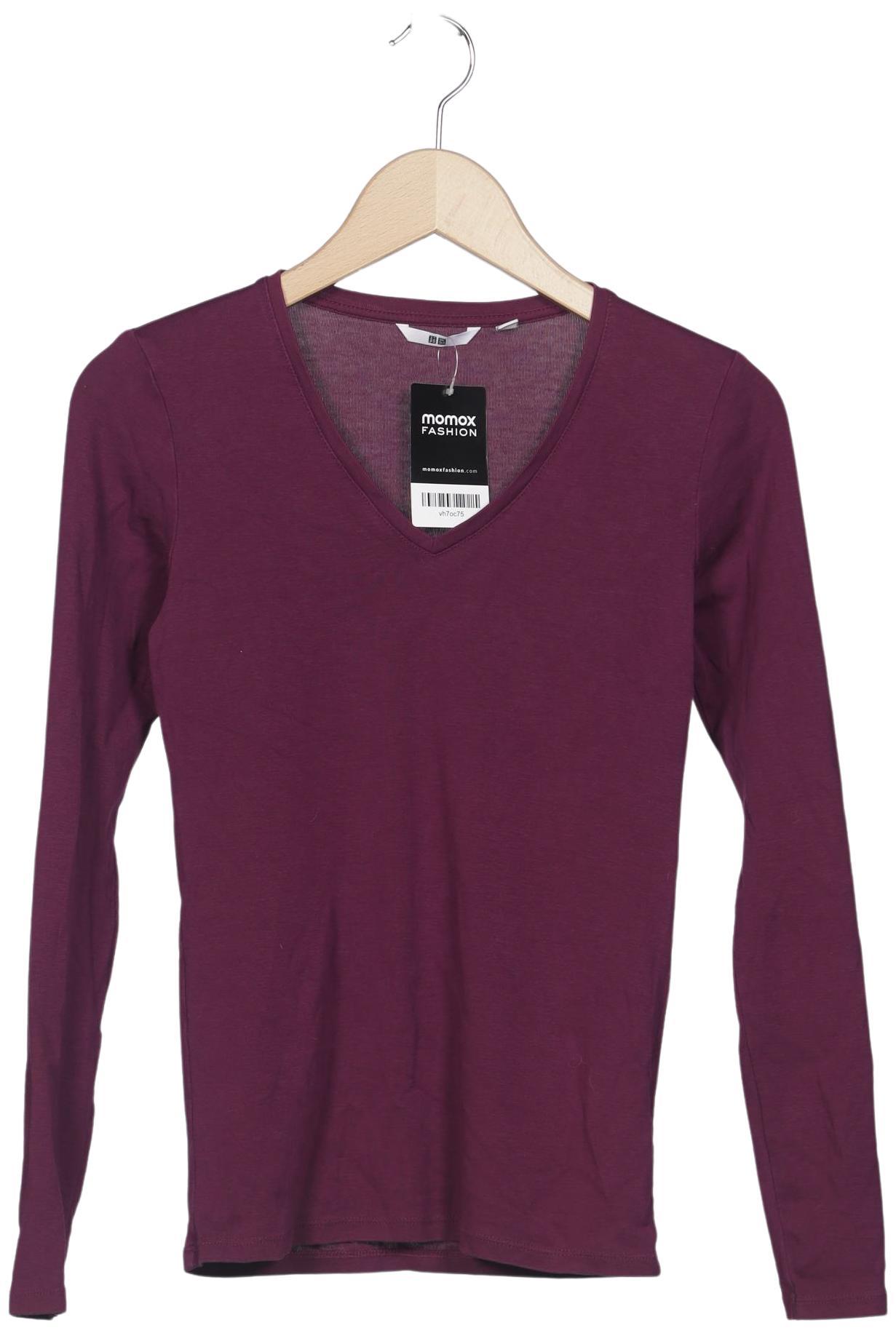 

uniqlo Damen Langarmshirt, flieder, Gr. 34