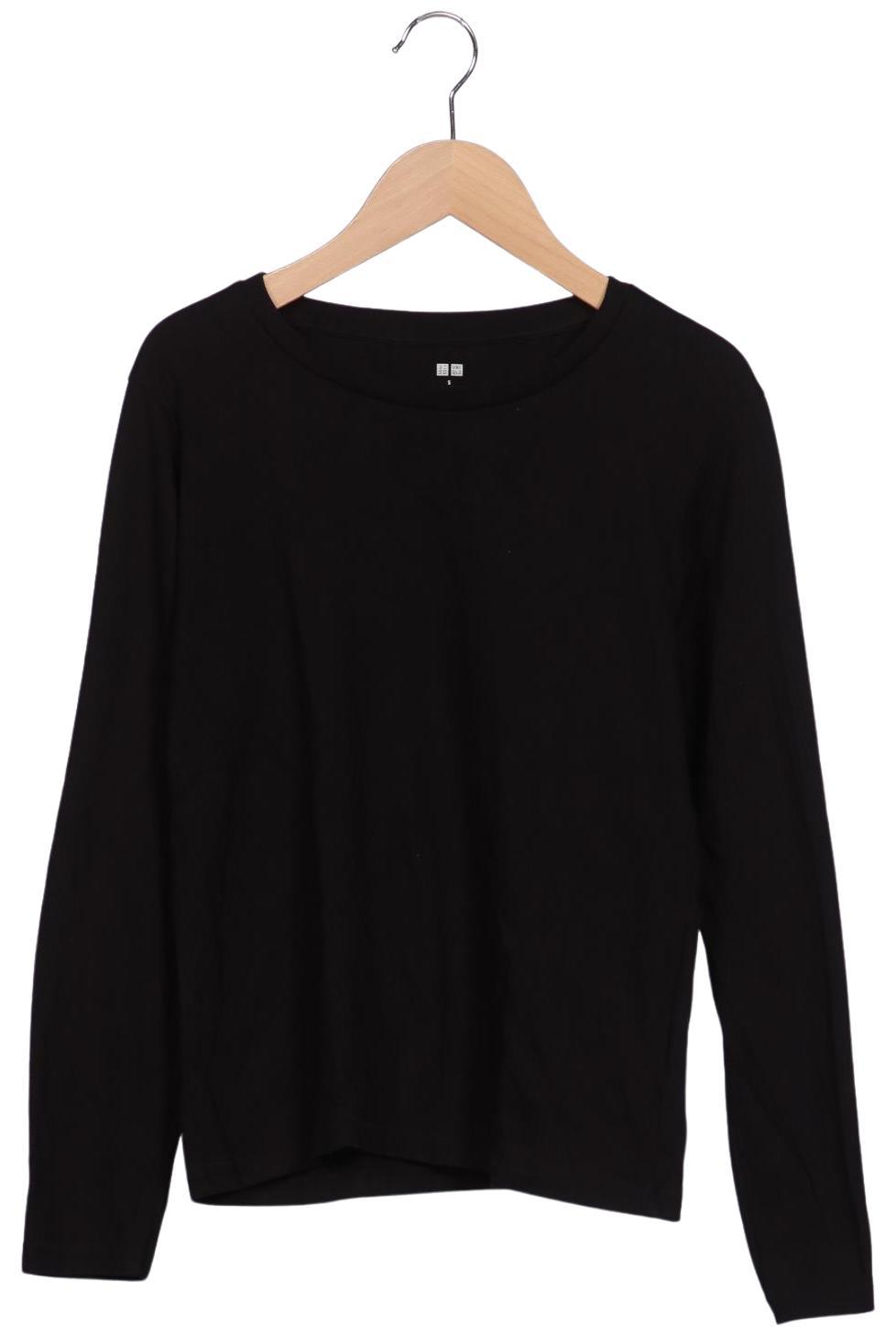 

uniqlo Damen Langarmshirt, schwarz, Gr. 36