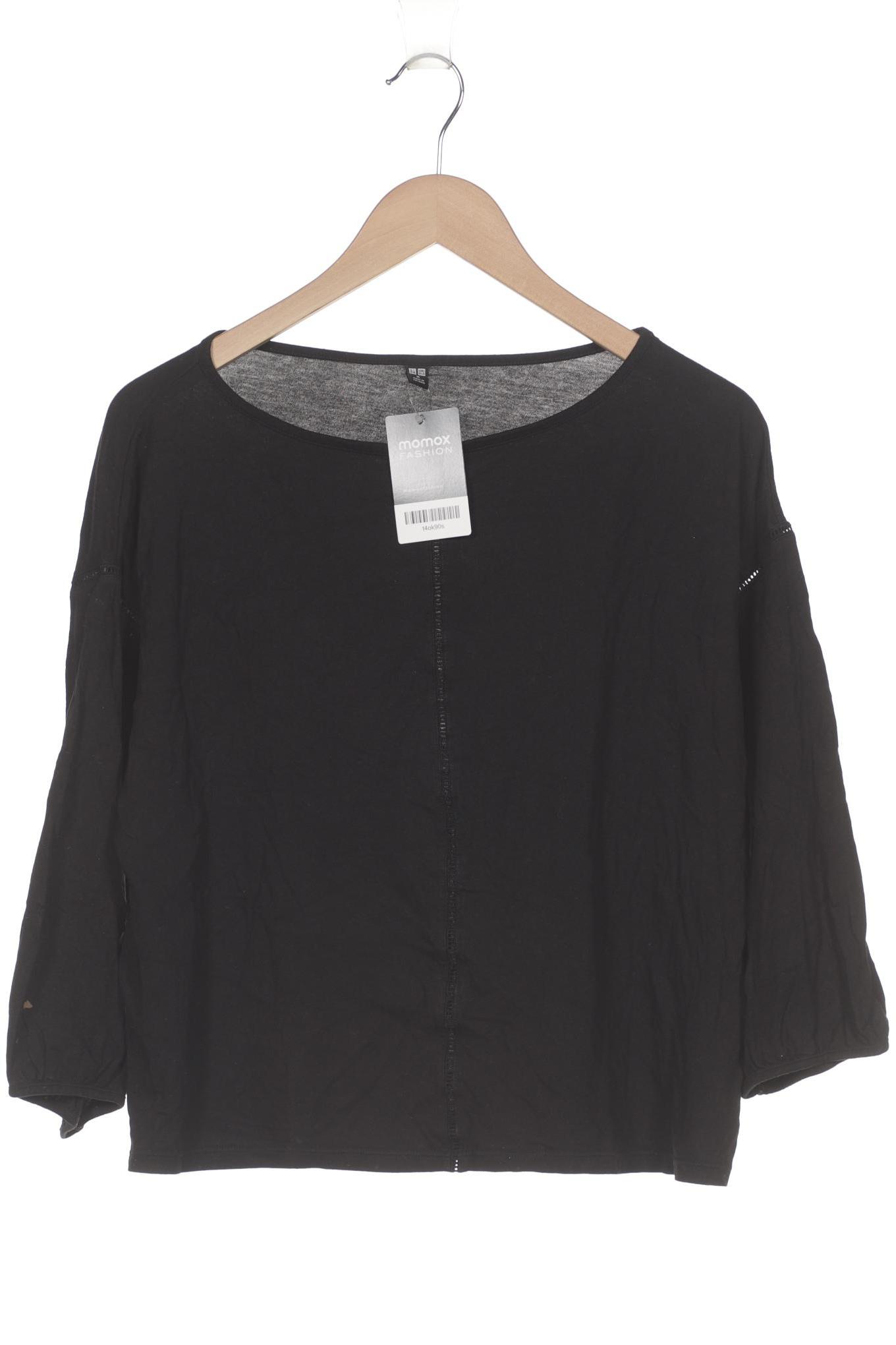 

uniqlo Damen Langarmshirt, schwarz, Gr. 38