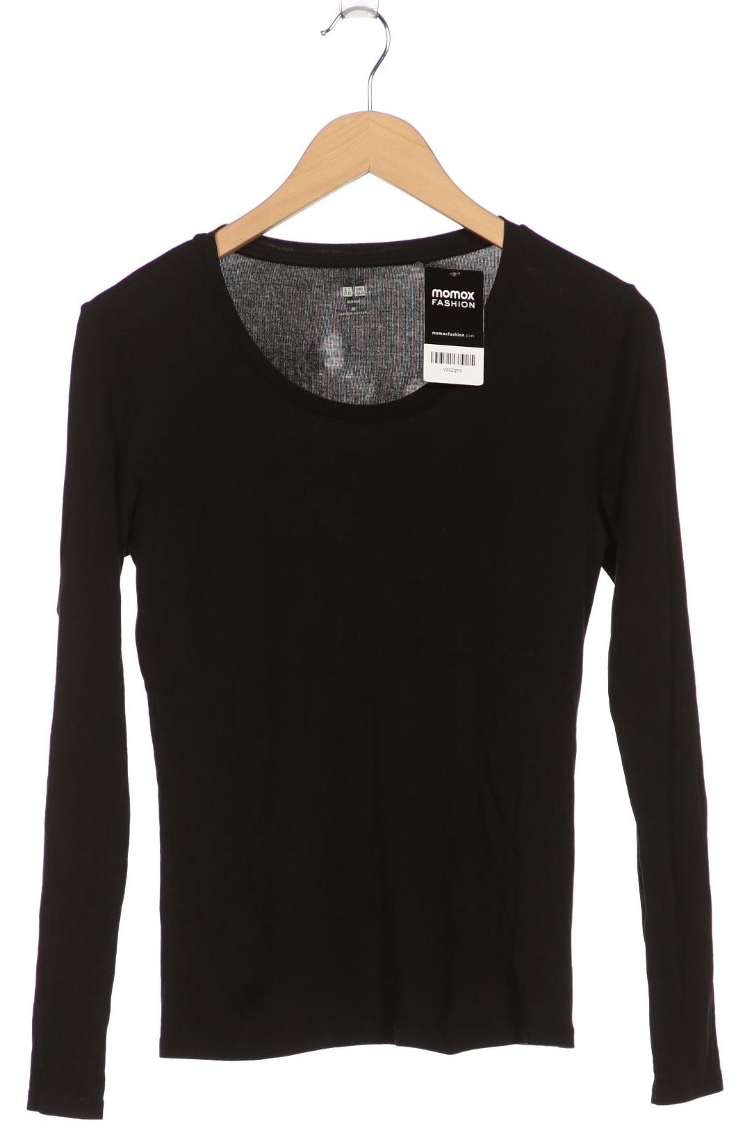 

uniqlo Damen Langarmshirt, schwarz, Gr. 38