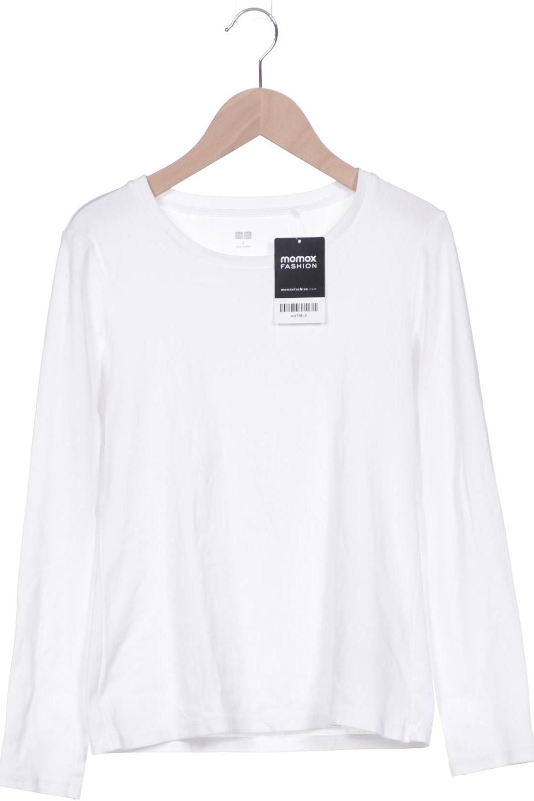 

uniqlo Damen Langarmshirt, weiß